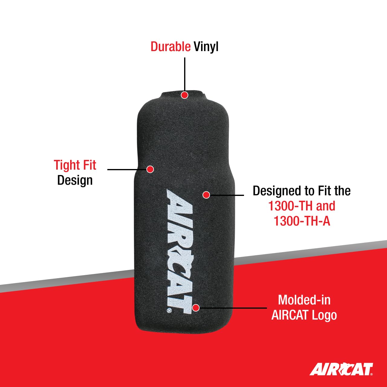 AirCat Pneumatic Tools 1300-THBB: Sleek Black Boot Pneumatic Tools 1300-TH