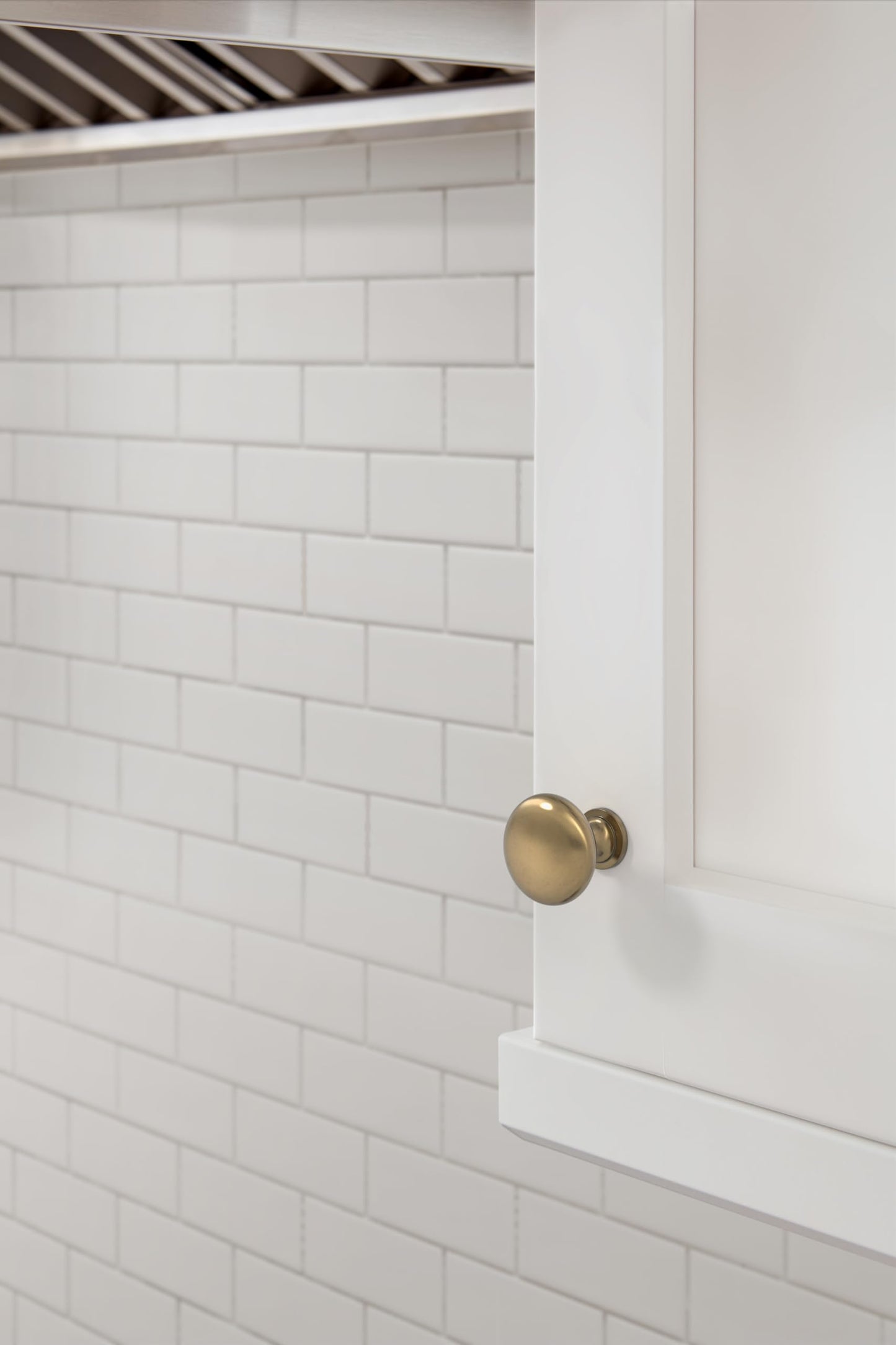 Amerock | Cabinet Knob | Burnished Brass | 1-1/4 inch (32 mm) Diameter | Edona | Drawer Knob | Cabinet Hardware (Pack of 1)