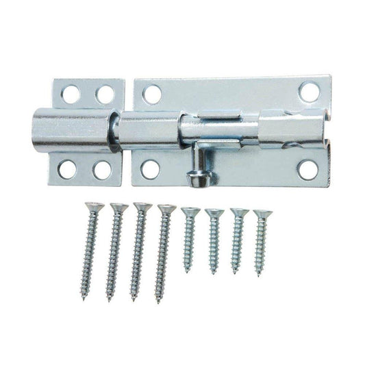 Everbilt 4 in. Heavy Duty Barrel Bolt Zinc-Plated
