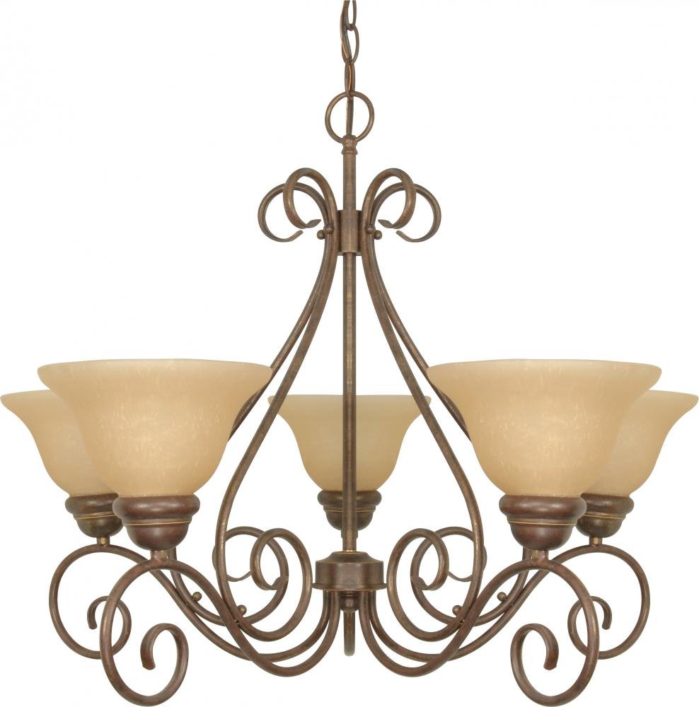 HARDWARE KIT ONLY NUVO 60/1023 Five Light Chandelier, Sonoma Bronze