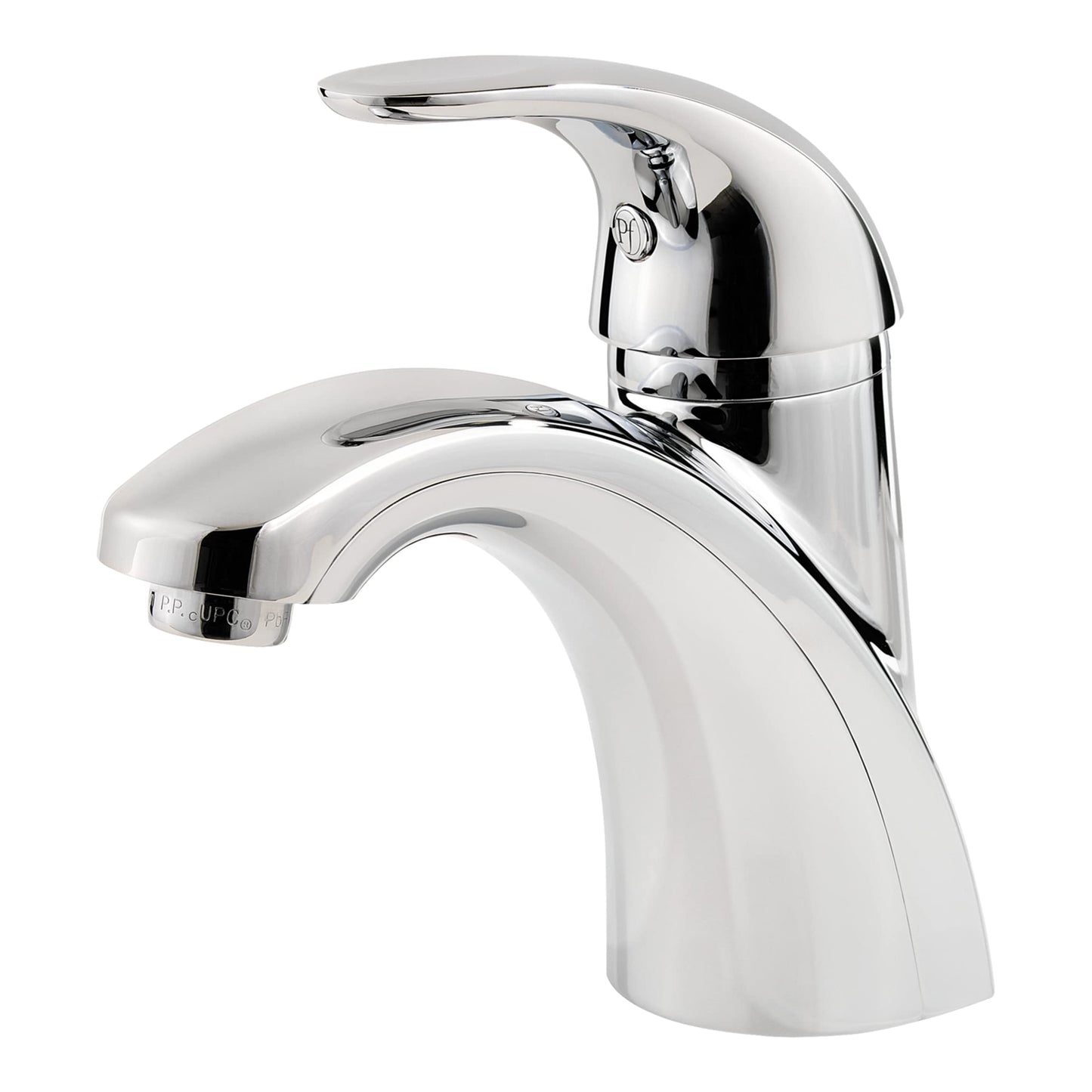 Pfister Parisa Single Handle Bathroom Sink Faucet 1 Hole Polished Chrome Finish with Push & Seal Drain WaterSense Certified Ceramic Disc Valve Technology LF042PRCC