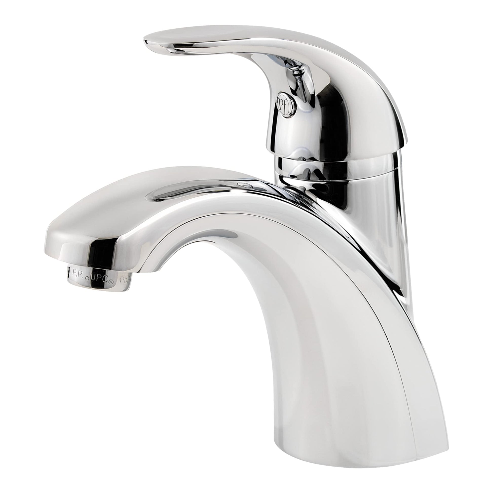 Pfister Parisa Single Handle Bathroom Sink Faucet 1 Hole Polished Chrome Finish with Push & Seal Drain WaterSense Certified Ceramic Disc Valve Technology LF042PRCC