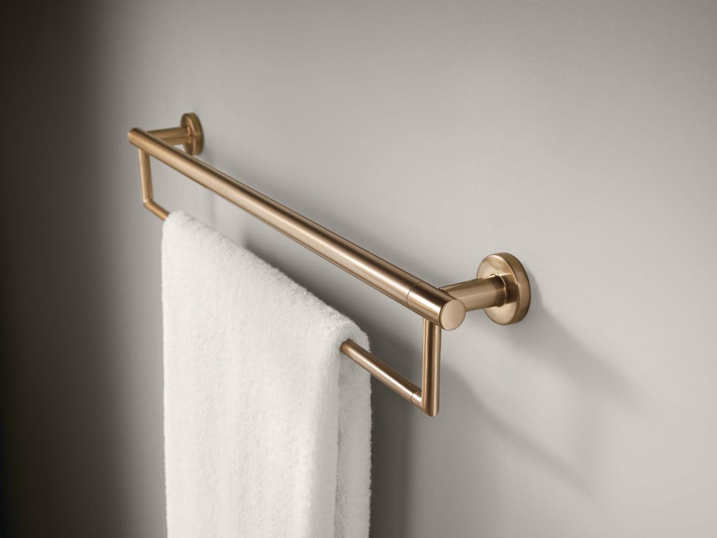DELTA FAUCET 41519-CZ Contemporary Towel Bar/Assist Bar, 24-Inch, Champagne Bronze