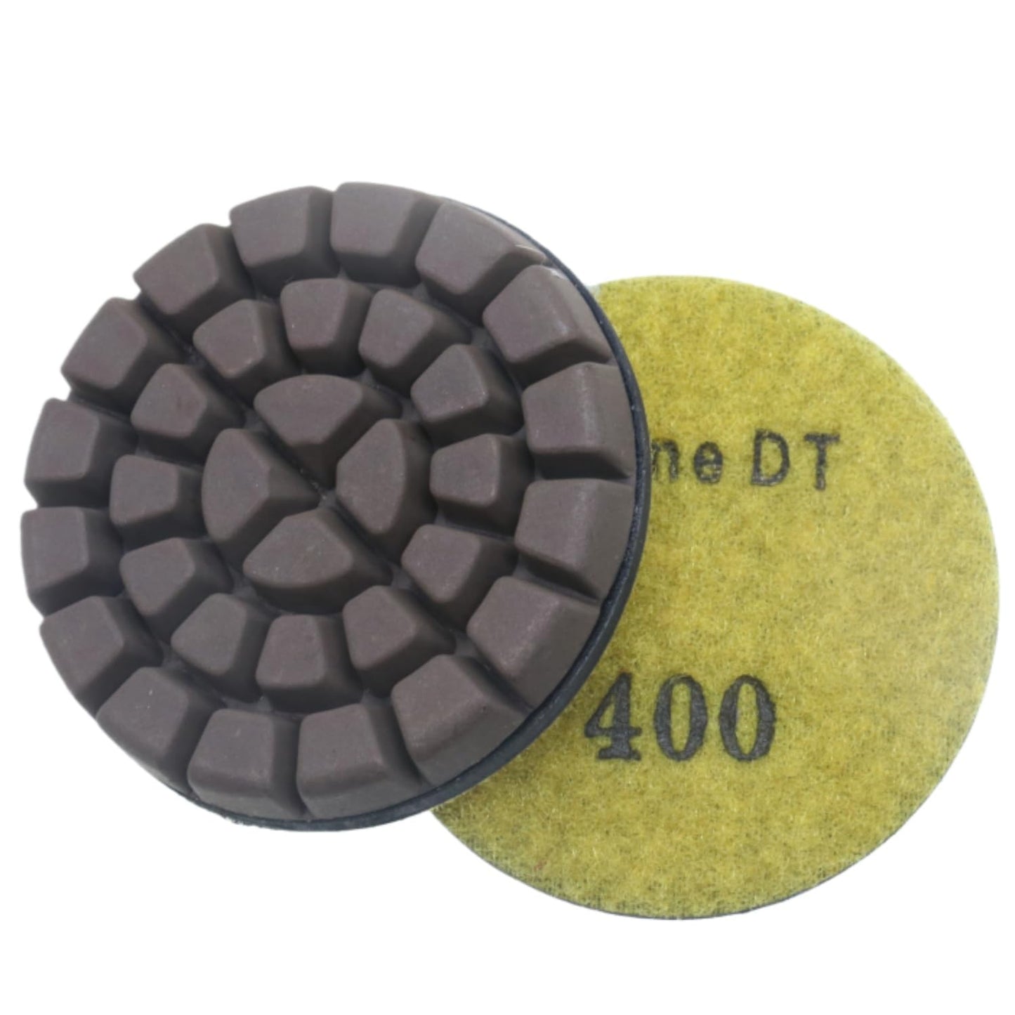 3’’ Concrete Polishing Pucks for Concrete Terrazzo, Hybrid Transitional Diamond Polishing Pads, HD Copper Disc, 400#, 14PCS