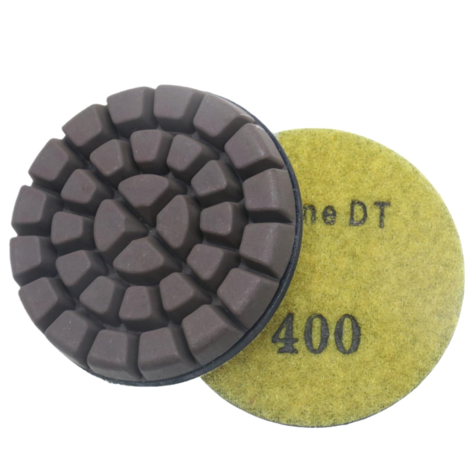 3’’ Concrete Polishing Pucks for Concrete Terrazzo, Hybrid Transitional Diamond Polishing Pads, HD Copper Disc, 400#, 14PCS