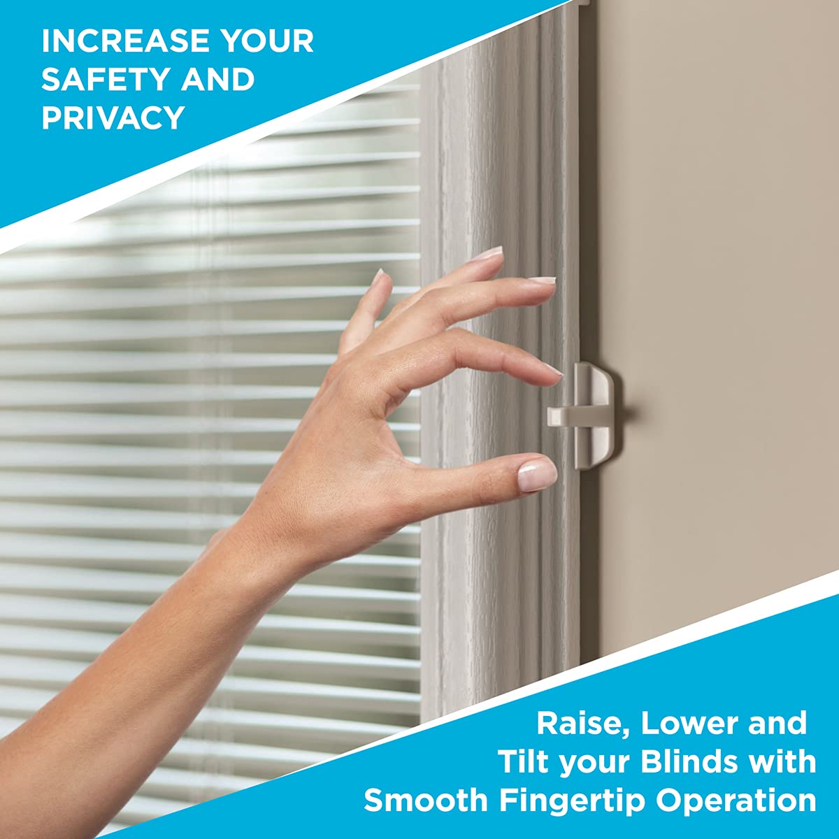ODL Add On Blinds for Raised Frame Doors - Outer Frame Measurement 22" x 38" - Home Improvement - Easy to Install, Use and Maintain - Innovative Window Shades Behind The Tempered Safety Glass Panels