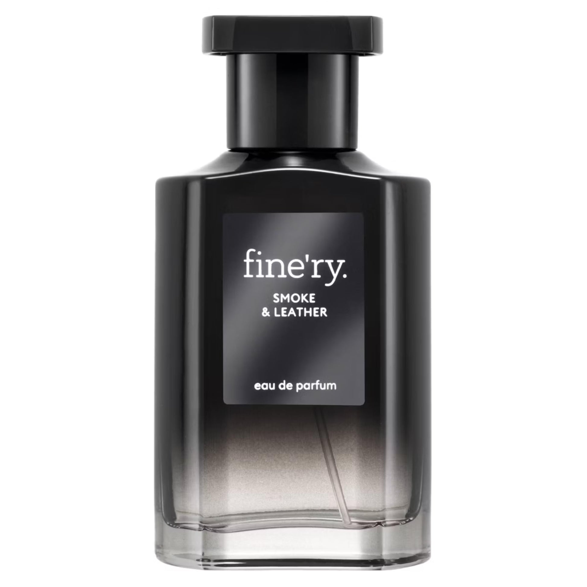 Fine'ry Perfume for Men Smoke & Leather Cologne | Smoky Tobacco, Guaiac Wood, Black Leather Full Size Hair & Body Eau De Parfum Long-Lasting, Clean, Vegan | 2 oz