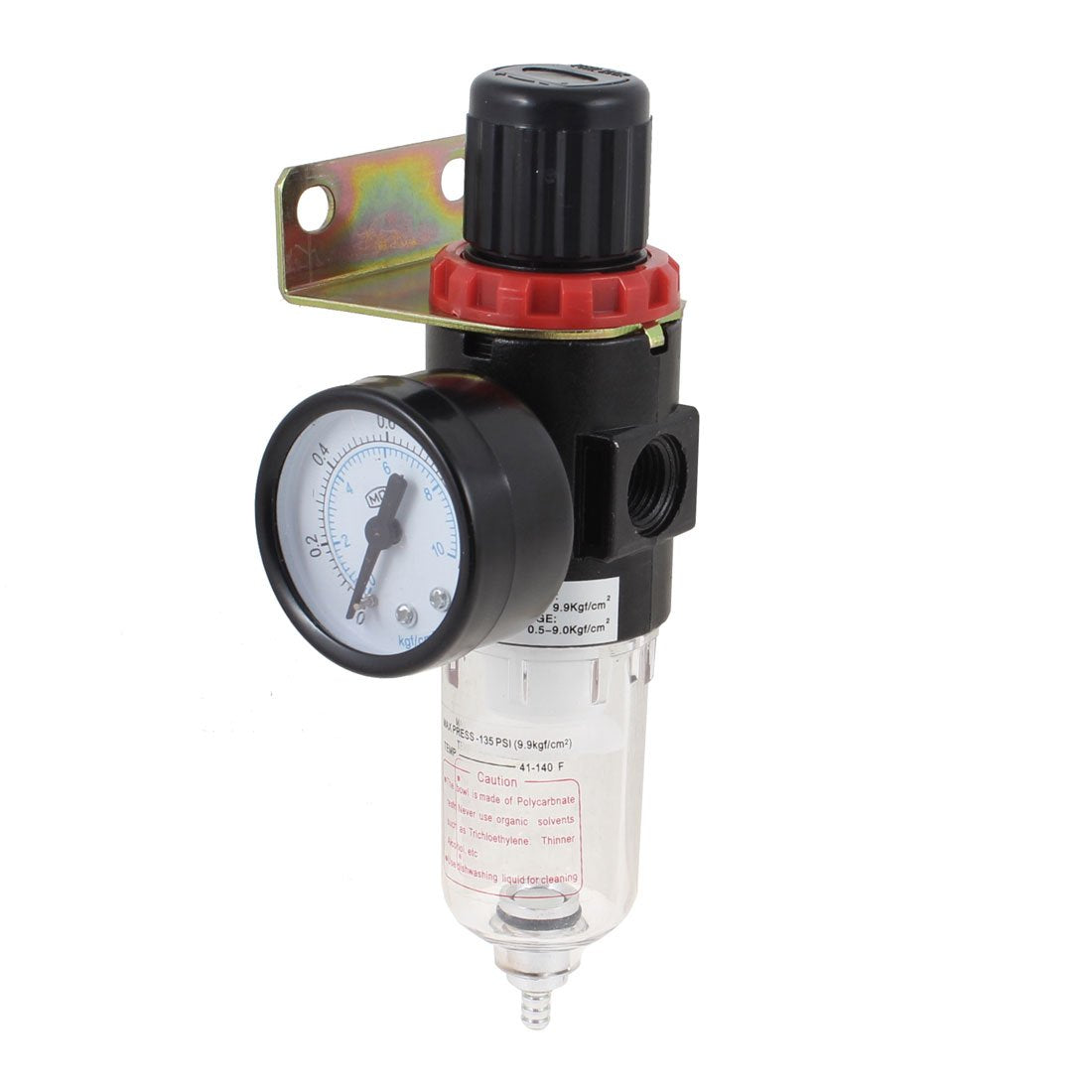 uxcell A13061800ux0072 AFR-2000 Pneumatic Filter Regulator Air Treatment Unit W Pressure Gauge