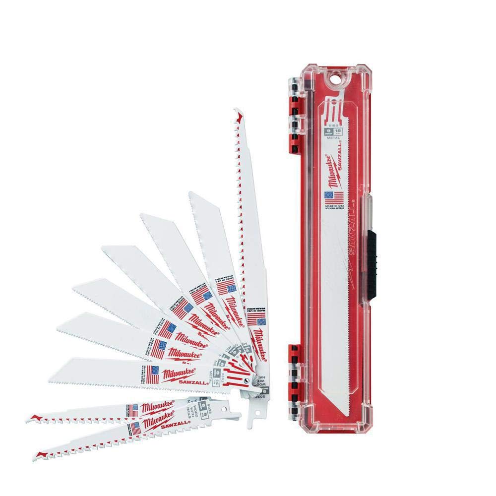 MILWAUKEE'S Recip Saw Blade Set,TPI 14, 24, 5, 18, 5, White