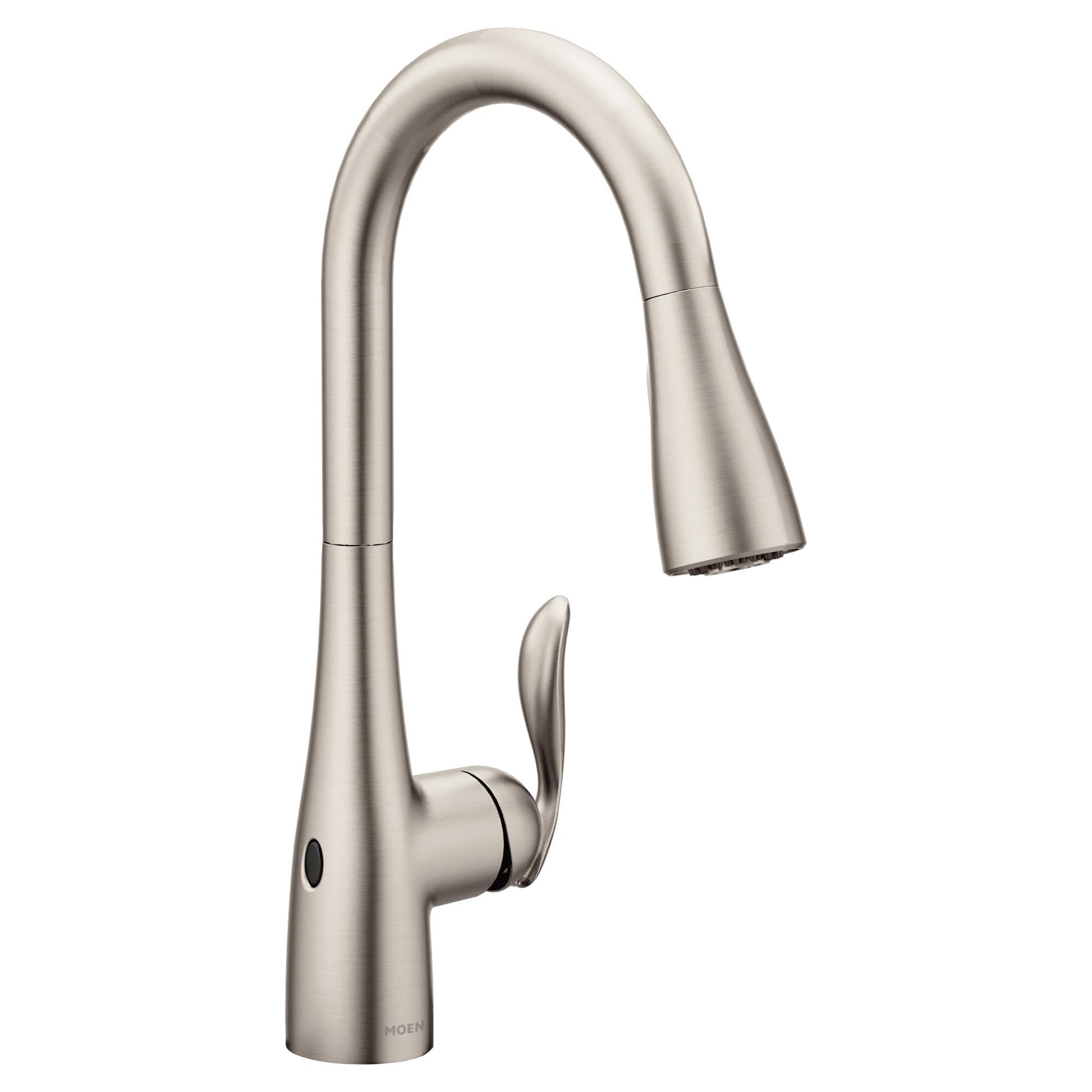 Moen Arbor Spot Resist Stainless Motionsense Wave Sensor Touchless One-Handle Single Hole Kitchen Sink Faucet, 7594EWSRS