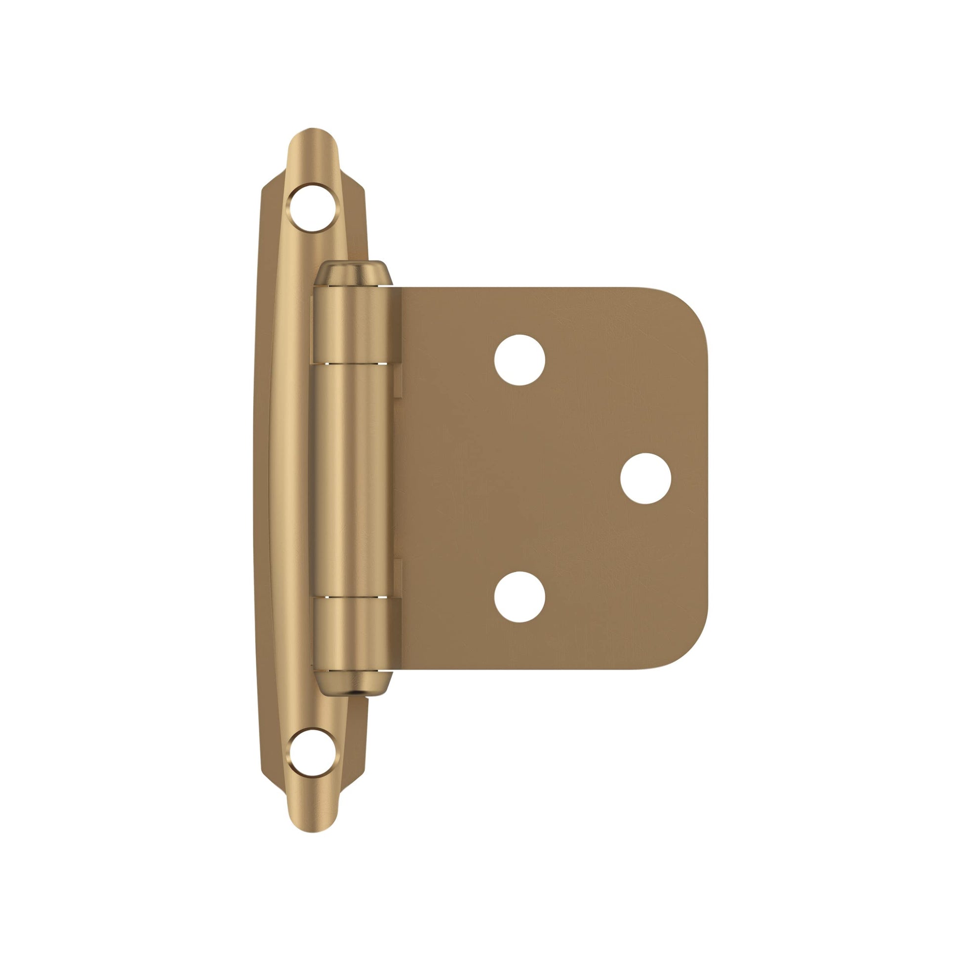 Amerock BPR3429CZ | Cabinet Hinge | Variable Overlay Self Closing Face Mount | Champagne Bronze | Kitchen Cabinet Door | 1 Pair/2 Pack | Functional Hardware