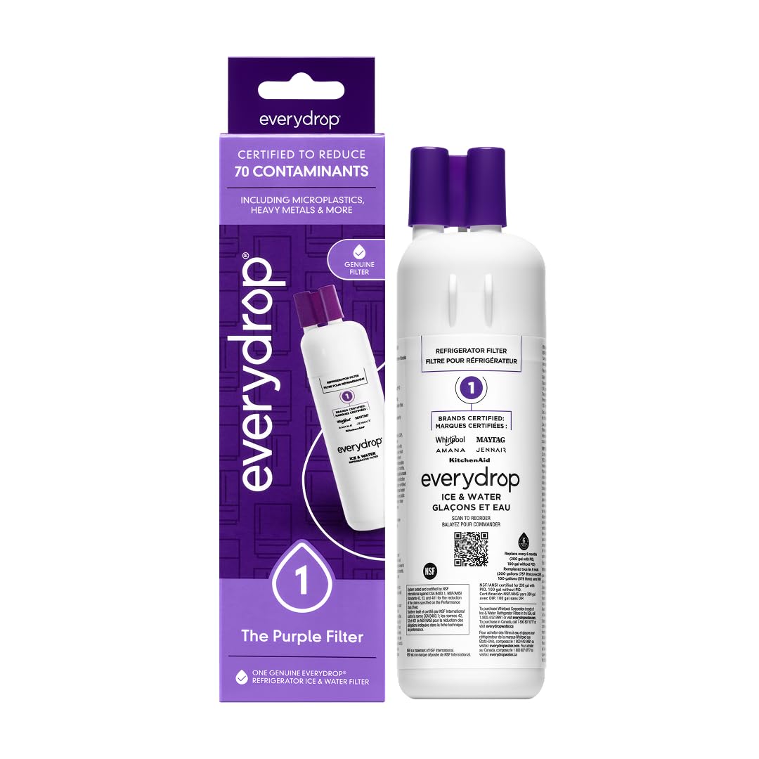 everydrop by Whirlpool Ice and Water Refrigerator Filter 1, EDR1RXD1, Single-Pack
