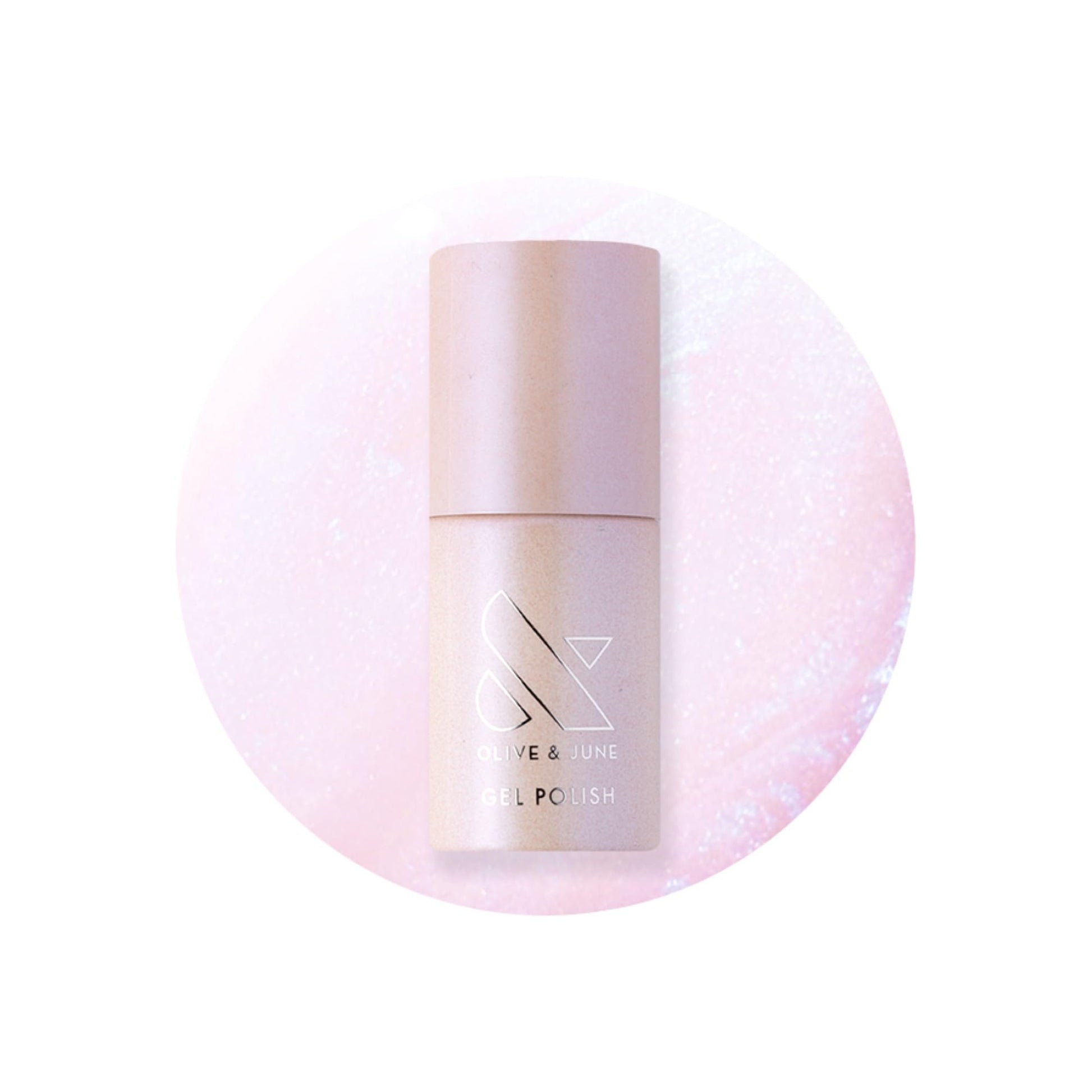 Olive & June Summer Gel Nail Polish | Hema Free | UV LED Nail Lamp Needed | Long Lasting | Up to 21 Days of Wear | Damage-Free Removal | Salon-Quality Manicure Pedicure | Pink Goldfish Iridescent