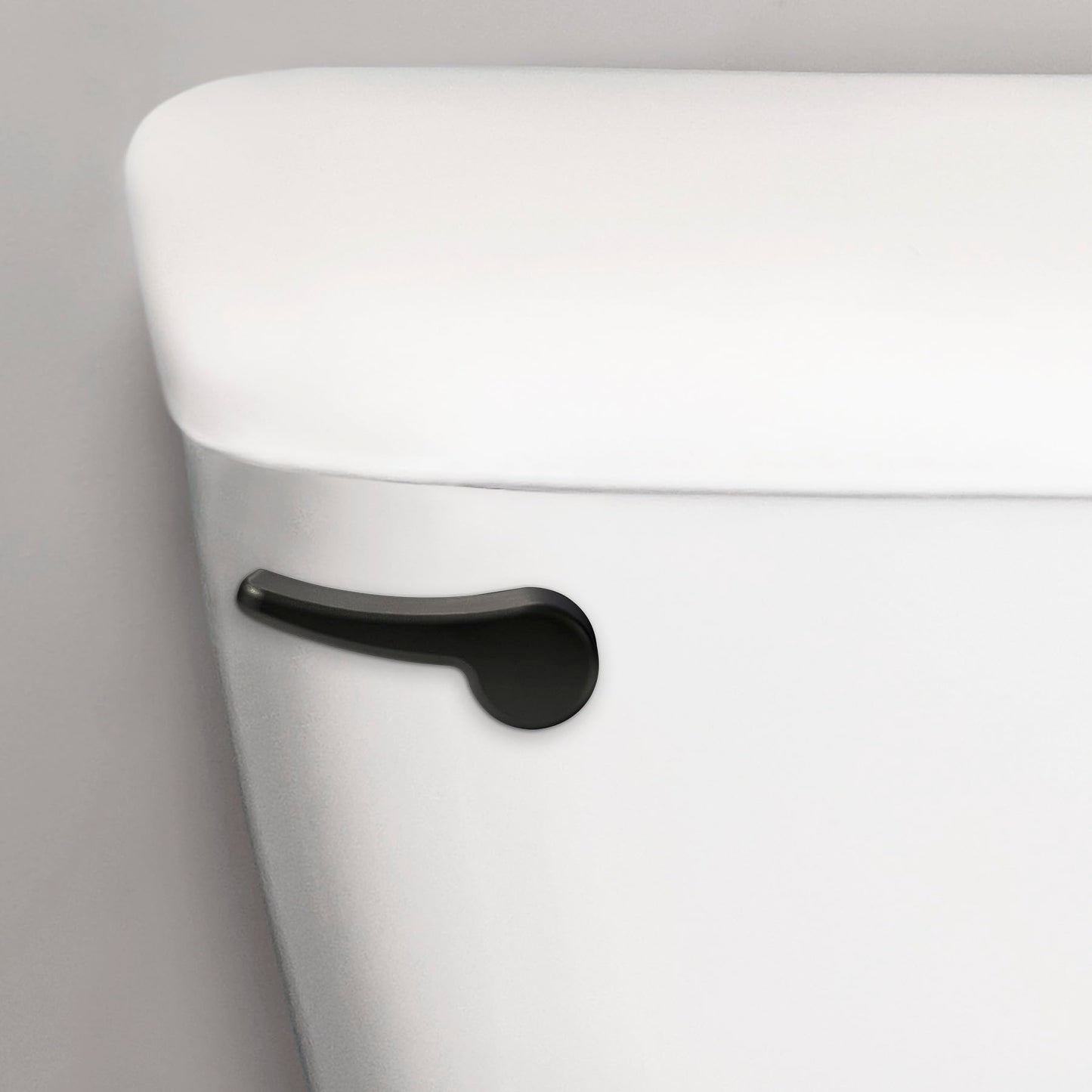 Korky Toilet Handle, Matte Black- Metal Handle - Tank Lever Replacement - Universal to Fit Front, Angled, Side, Left Mount Toilet – 6035BP