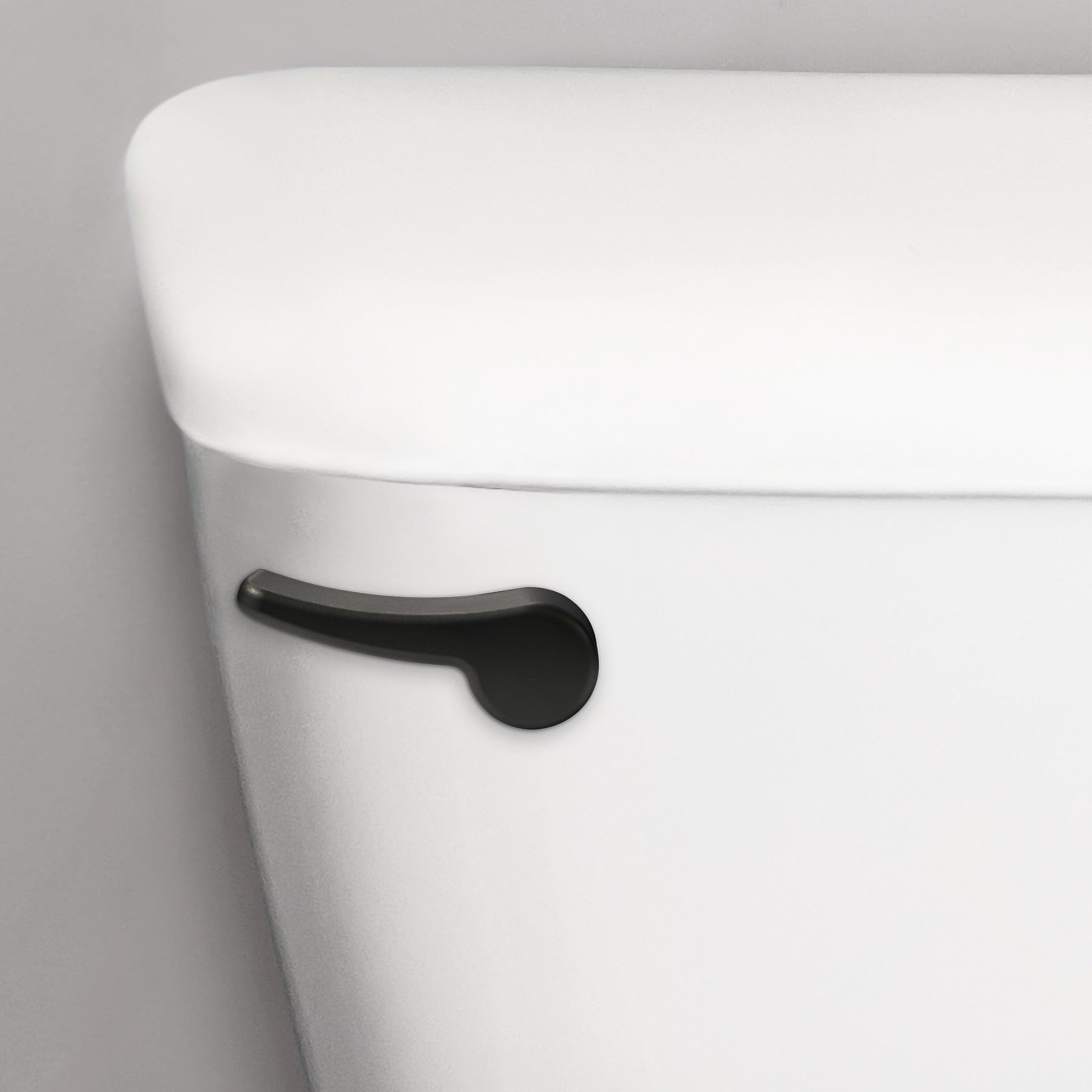 Korky Toilet Handle, Matte Black- Metal Handle - Tank Lever Replacement - Universal to Fit Front, Angled, Side, Left Mount Toilet – 6035BP