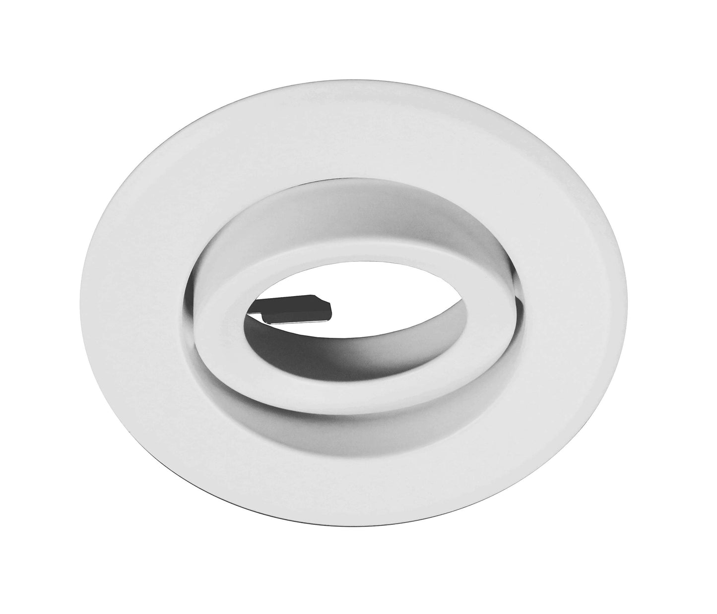 NICOR Lighting 4 in. White Recessed Adjustable Gimbal Ring Trim (19558WH)