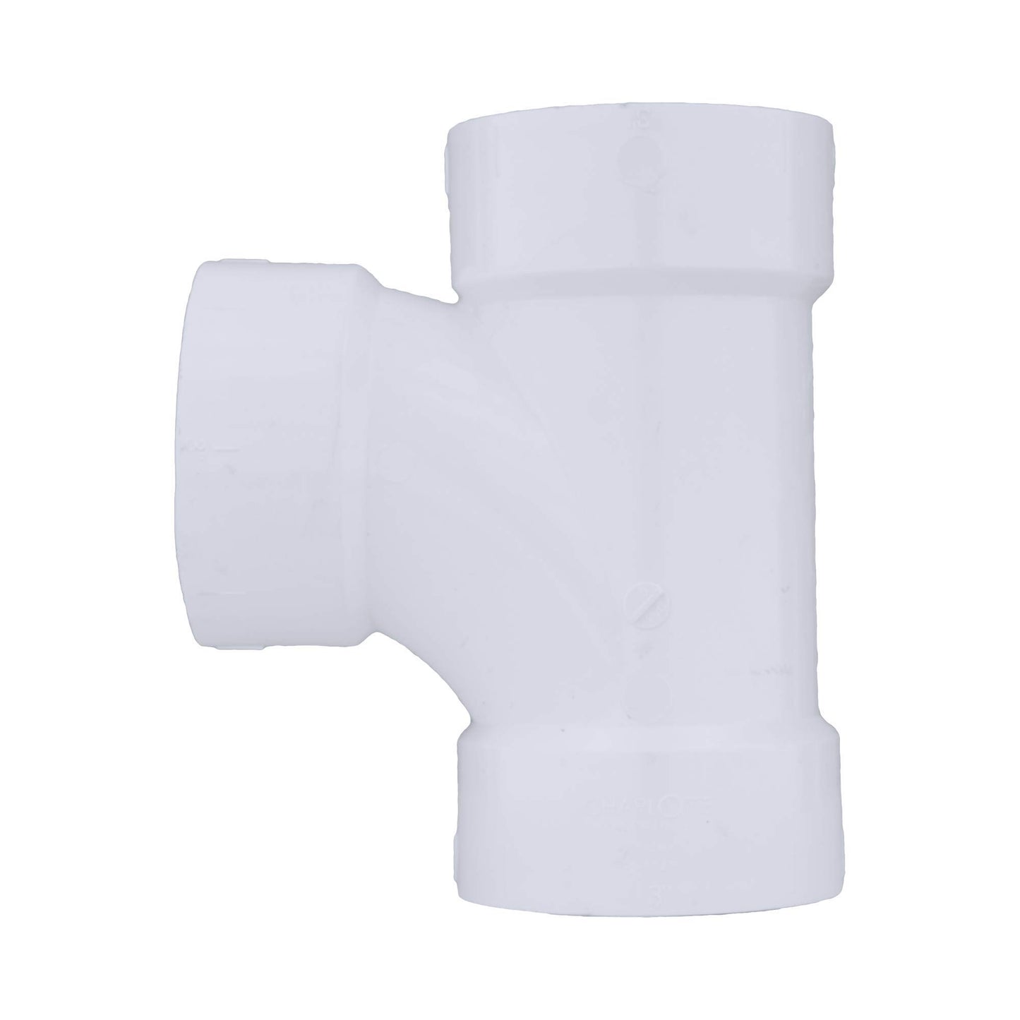 CHARLOTTE PIPE 3 x 3 x 3 x 2 DWV SANIT TEE W/LEFT SI DWV (DRAIN, WASTE AND VENT) (1 Unit Piece)