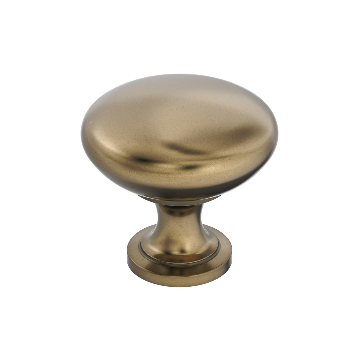 Amerock | Cabinet Knob | Burnished Brass | 1-1/4 inch (32 mm) Diameter | Edona | Drawer Knob | Cabinet Hardware (Pack of 1)