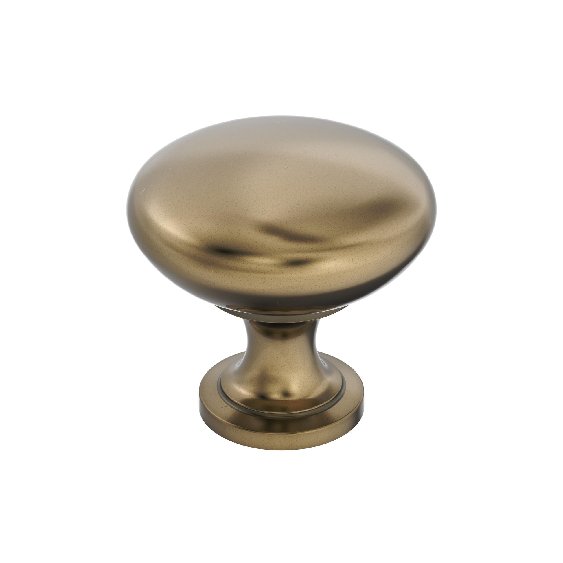 Amerock | Cabinet Knob | Burnished Brass | 1-1/4 inch (32 mm) Diameter | Edona | Drawer Knob | Cabinet Hardware (Pack of 1)
