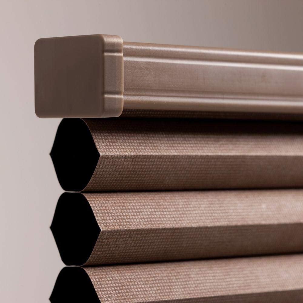 Home Decorators Collection Cut-to-Width Mocha 9/16 in. Blackout Cordless Cellular Shade - 29 in. W x 48 in. L