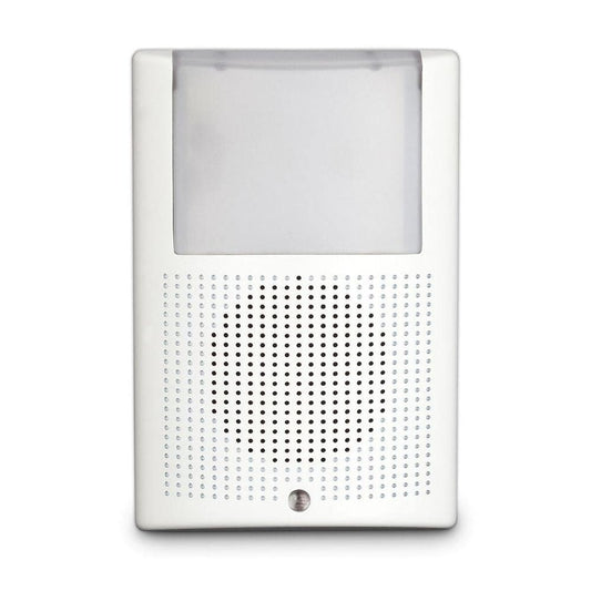 (NO BUTTON) Wireless Plug-in Doorbell Kit with LED Night Light, White