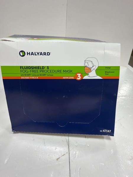 Halyard Fluidshield 3 Fog-Free Procedure Mask 47147