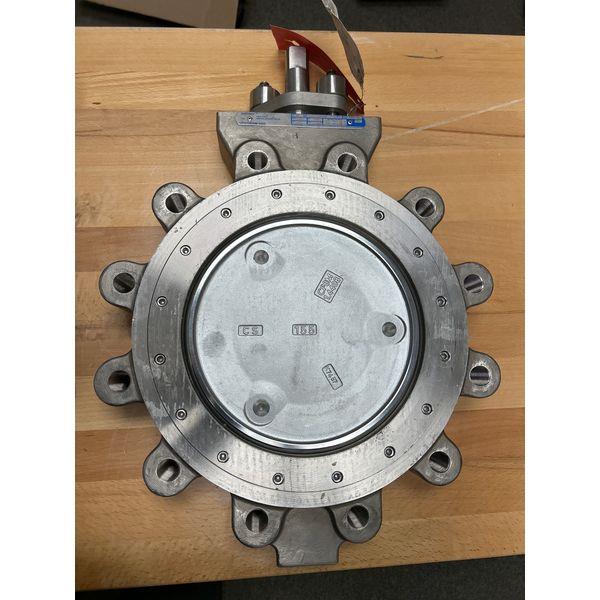 Jamesbury Fire-Tite Wafer-Sphere Valve, 316SS Body, Fire-Safe Shutoff, 10 Inch
