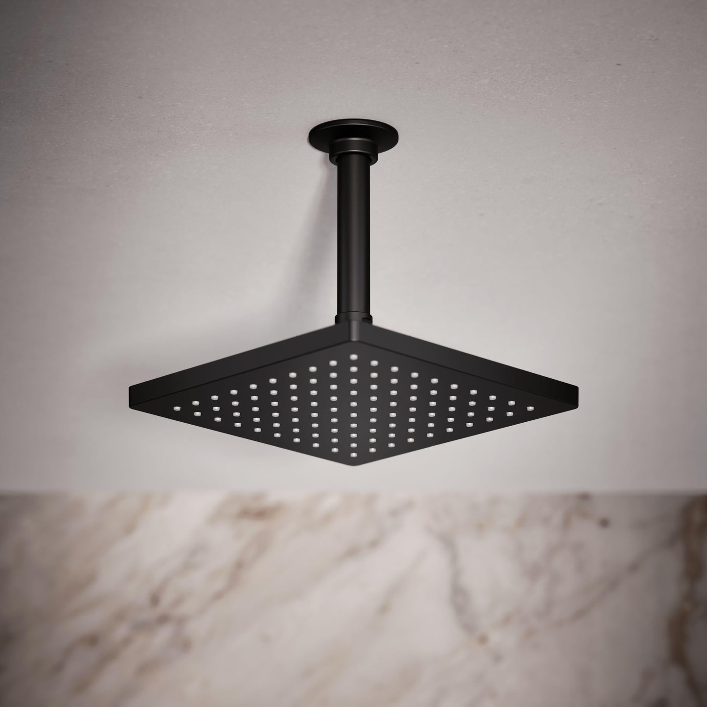 KOHLER K-26148-CP Honesty Square Rain Shower Head, 2.5 GPM, 8" Large Rain Shower Head, Wide Spray Coverage, Modern Design, Easy Installation, Polished Chrome