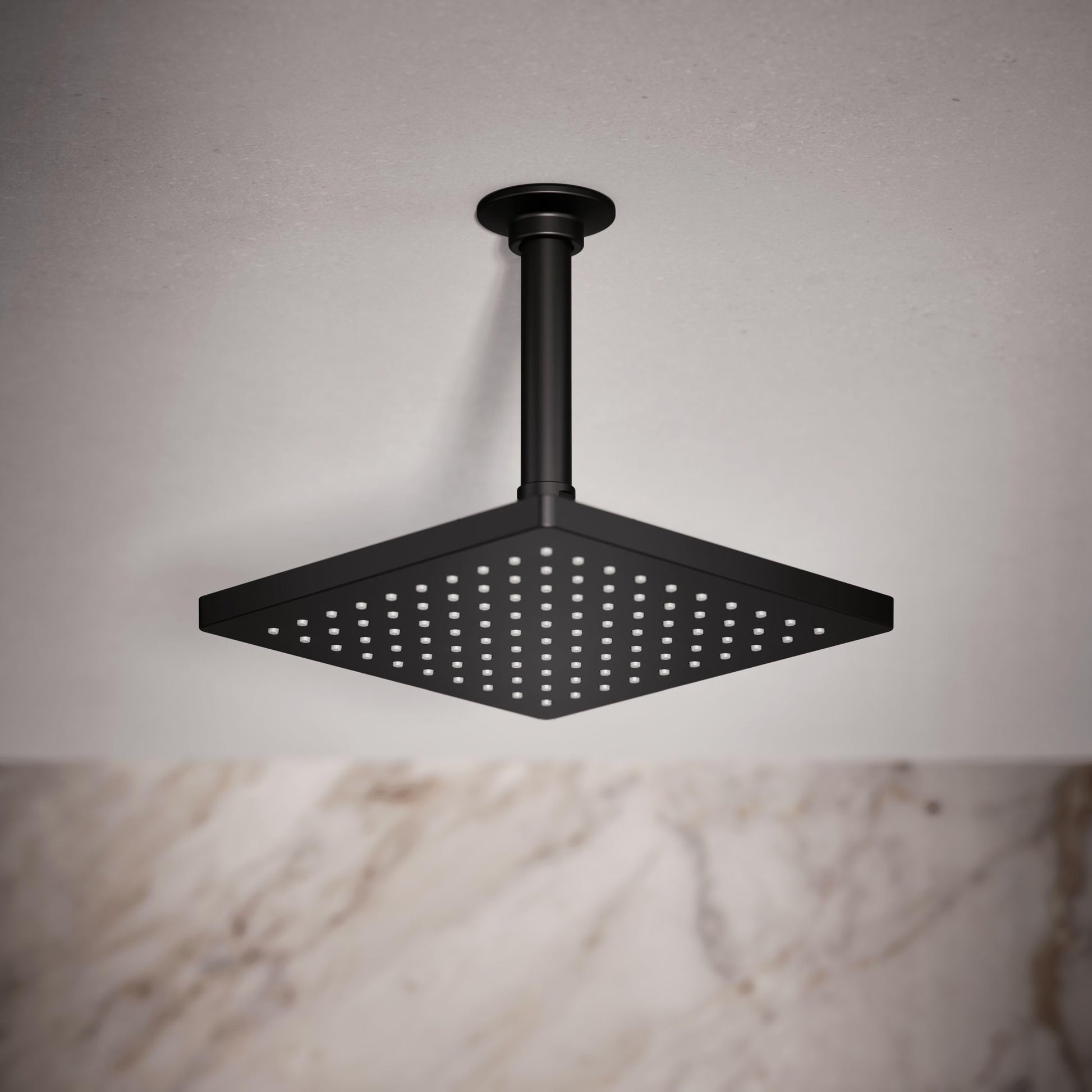 KOHLER K-26148-CP Honesty Square Rain Shower Head, 2.5 GPM, 8" Large Rain Shower Head, Wide Spray Coverage, Modern Design, Easy Installation, Polished Chrome