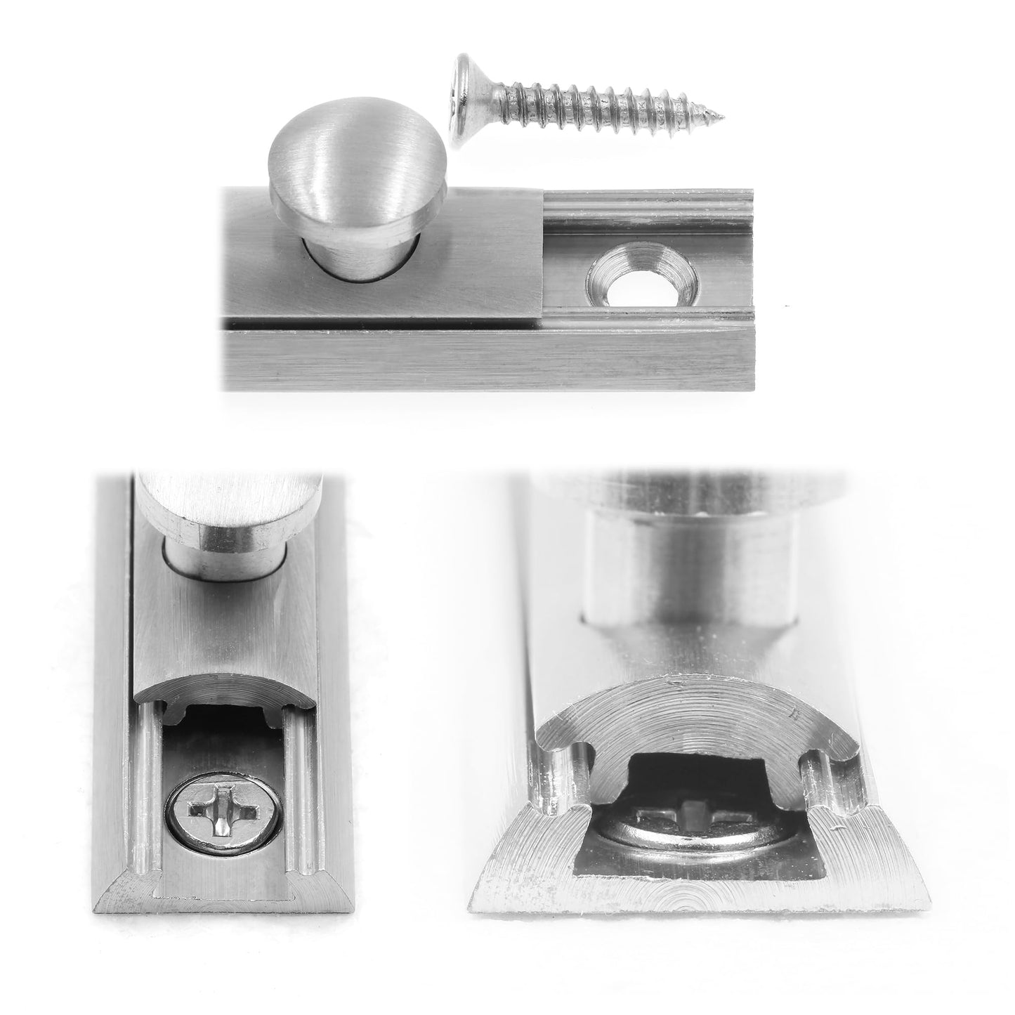 Prime-Line U 10307 Surface Bolt, 4 in., Solid Brass, Classic Bronze Finish, Single Pack