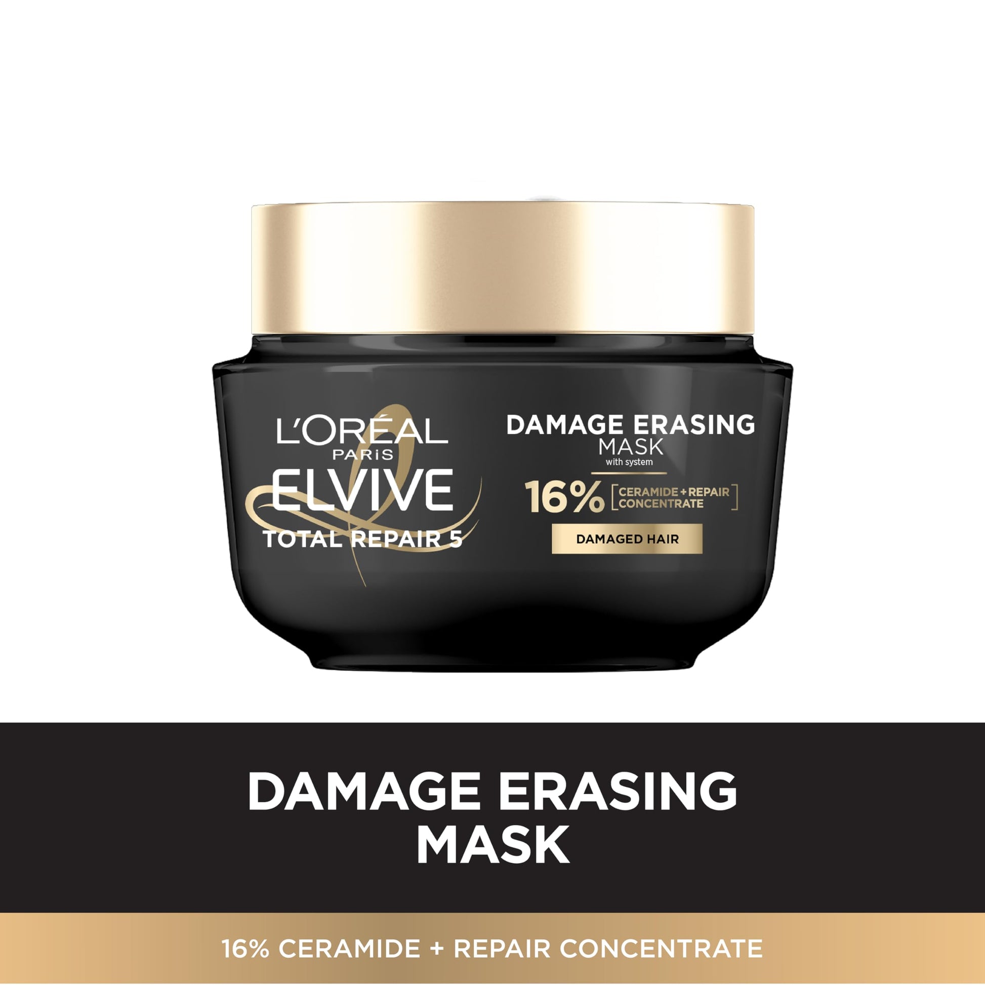 L'Oreal Paris Elvive Total Repair 5 Damage-Erasing Balm Mask, Rinse-Out Hair Treatment, 8.5 fl oz (Packaging May Vary)