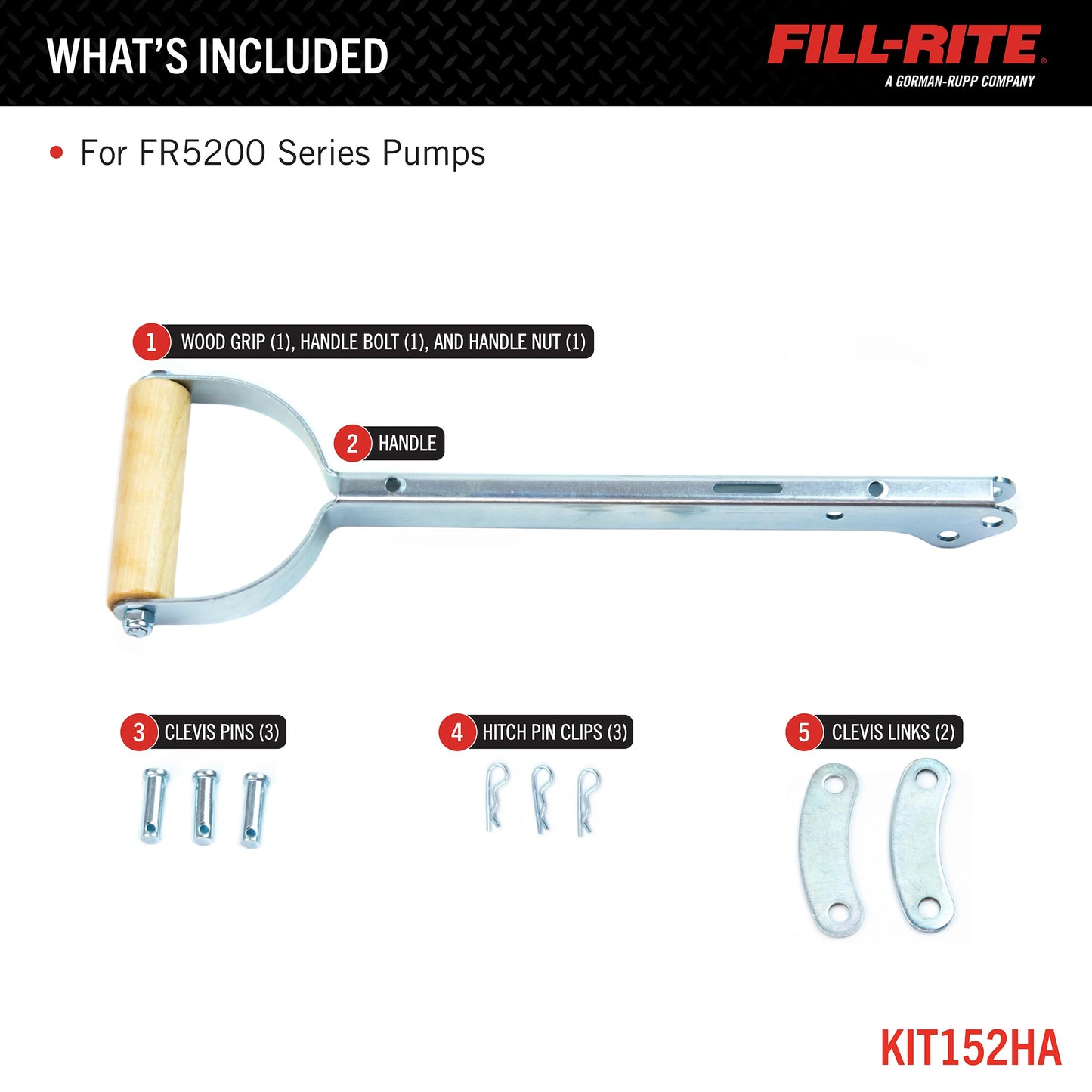 Fill-Rite KIT152HA Kit, 5200 Series Handle Assembly