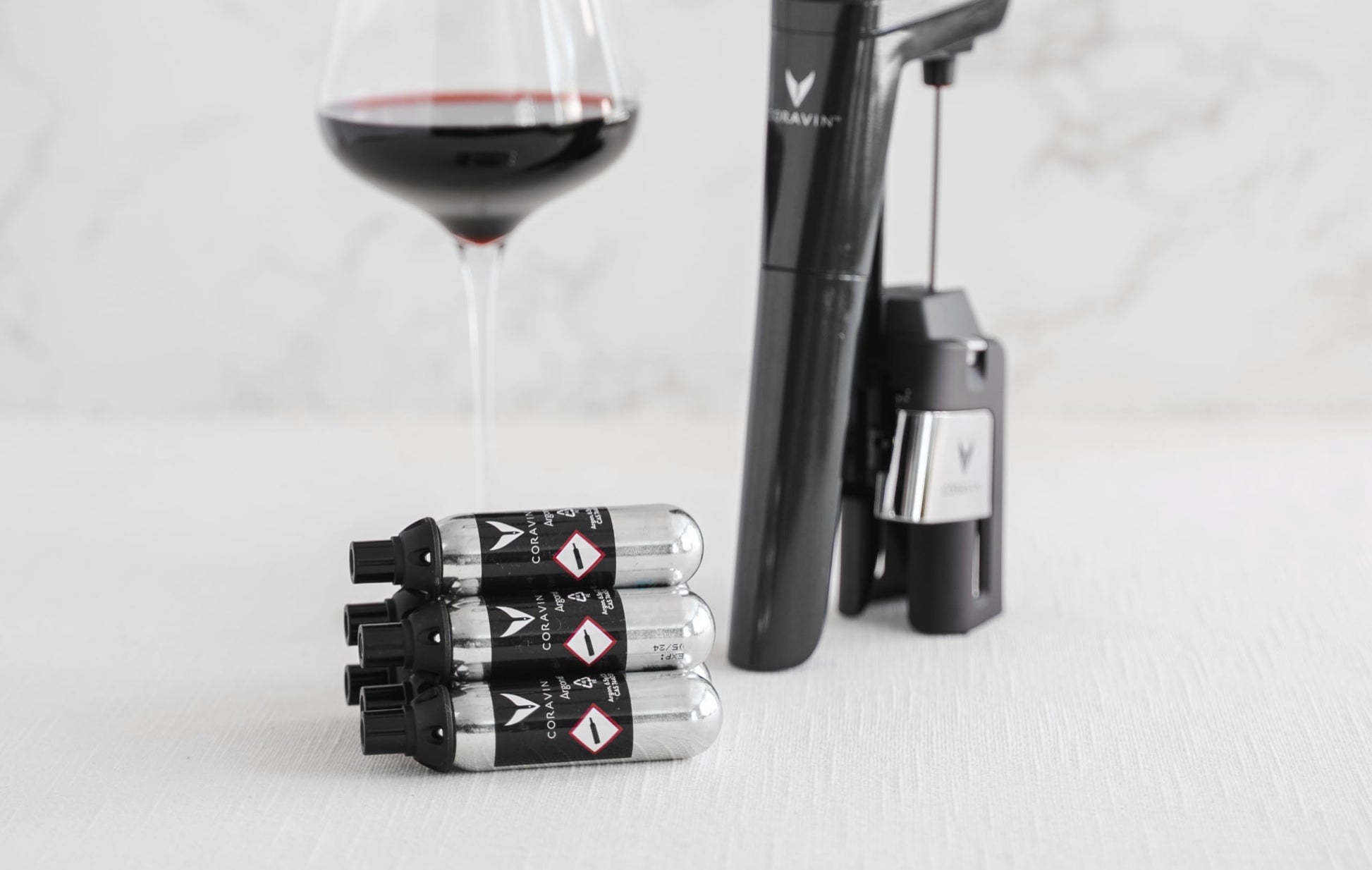 Coravin Pure Argon Capsules - 12 Pack - Wine Argon Gas Cartridges