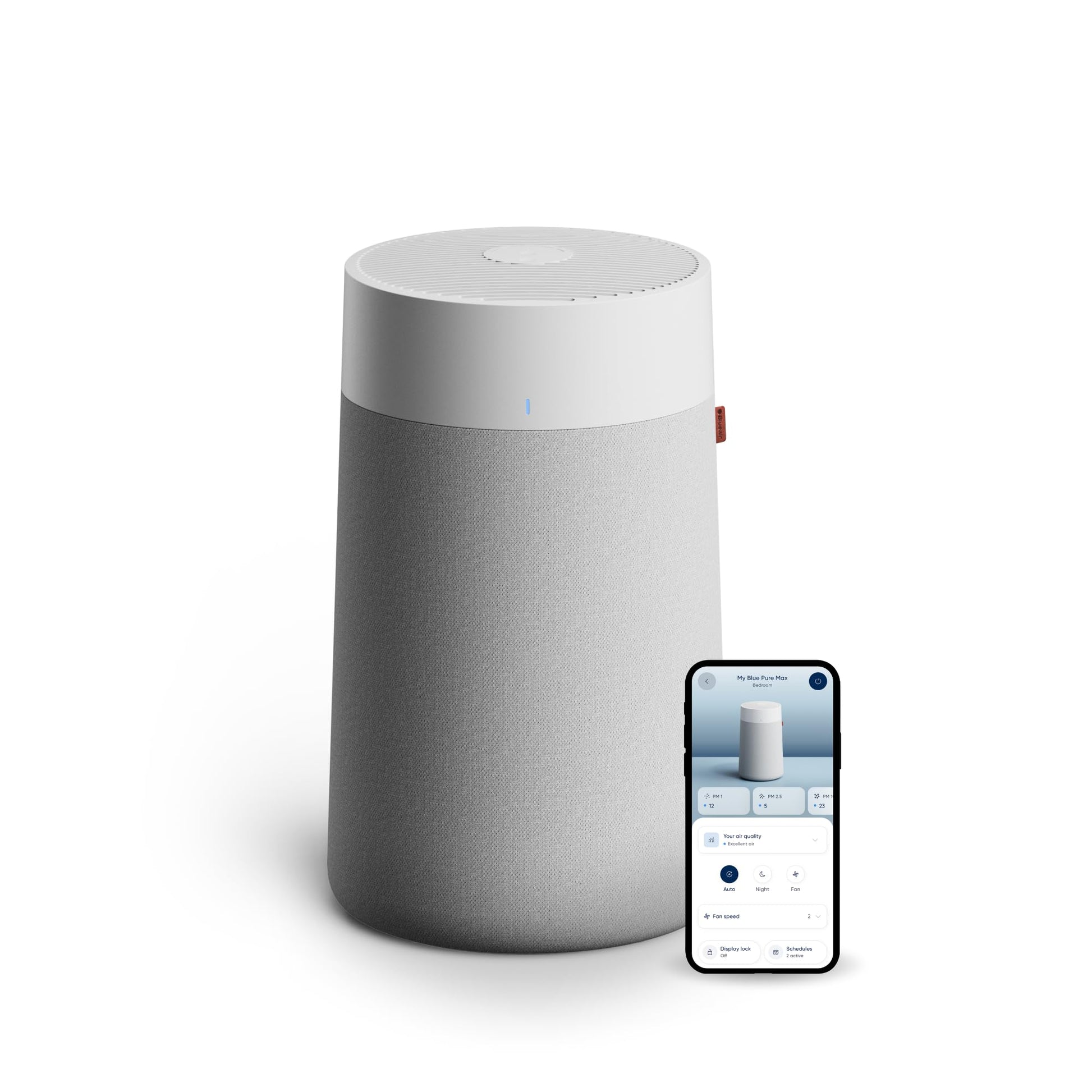 BLUEAIR Blue Pure 311i Max Smart Air Purifier for Medium Rooms up to 2,107 Sq Ft HEPASilent Air Cleaner for Pets Allergies Smoke & Dust WiFi Air Purifier with Auto Mode Quiet Air Purifier for Bedroom