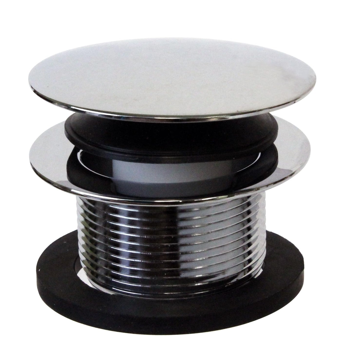 Westbrass A398R-26 1-1/2" NPSM Coarse Thread Mushroom Tip-Toe Bathtub Drain Stopper, Polished Chrome