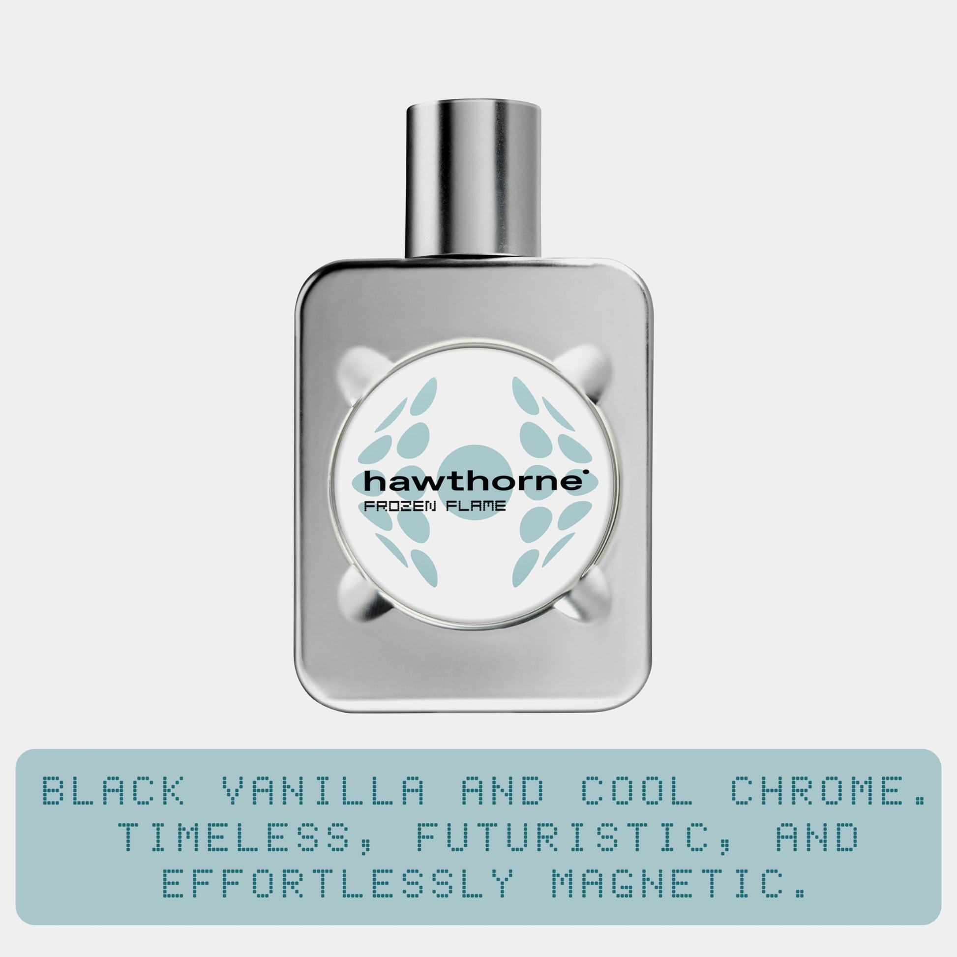 Hawthorne Frozen Flame Mens Cologne. The Rich, Warm Scent of Black Vanilla & Sharp Chrome. Premium Cologne for Men, Long Lasting Mens Fragrance with Parfum Concentration. 50 mL - 1.7 Fl. Oz.