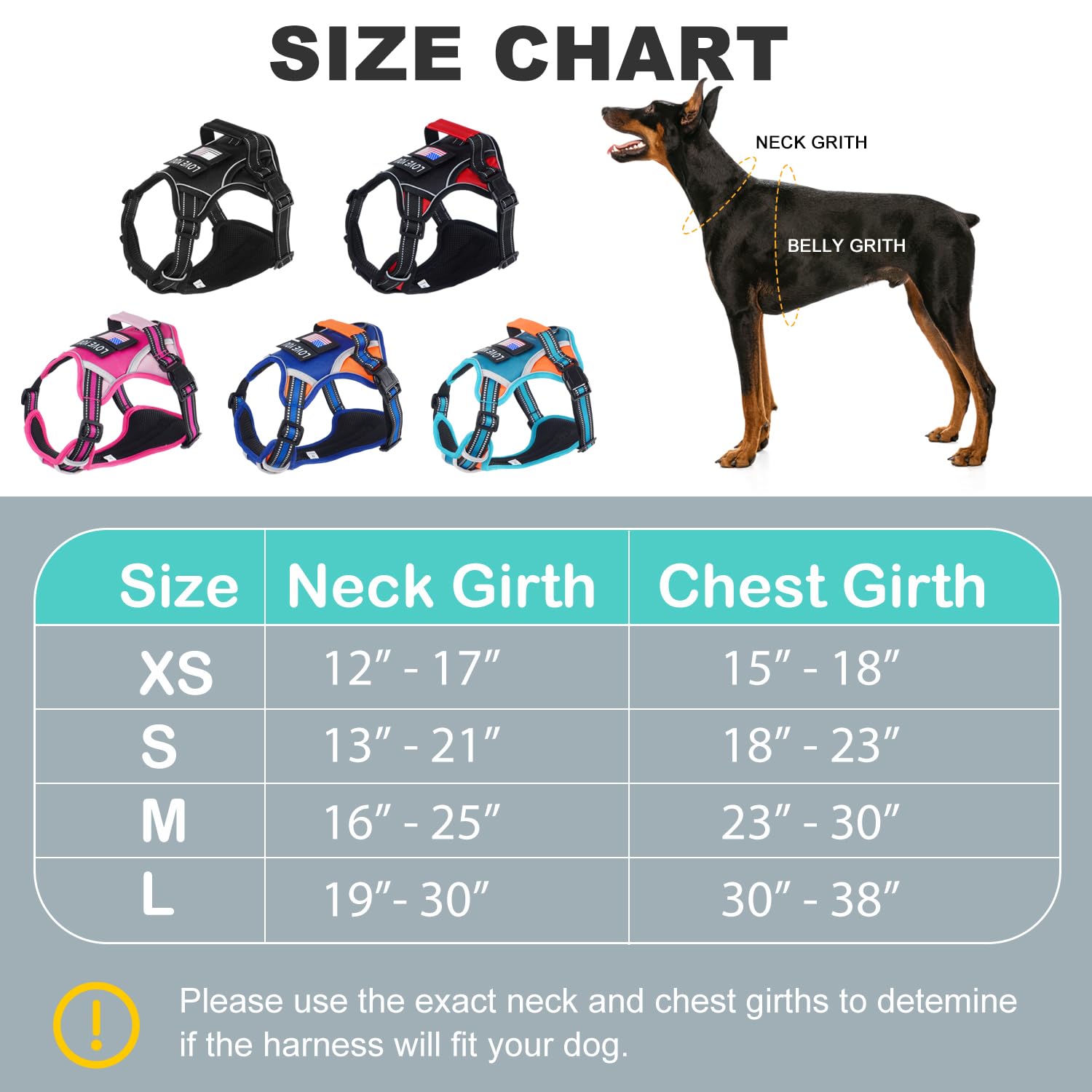 WOCUME Dog Vest Harness for Small Dogs with 2 Dog Patches, No Pull Adjustable Dog Harness with Handle for Walking Training, Reflective and Soft Padded Pet Harness for Small Dogs - Black, XS