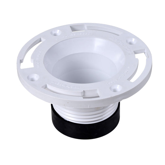 Oatey 4 in. PVC Twist-N-Set Closet Flange