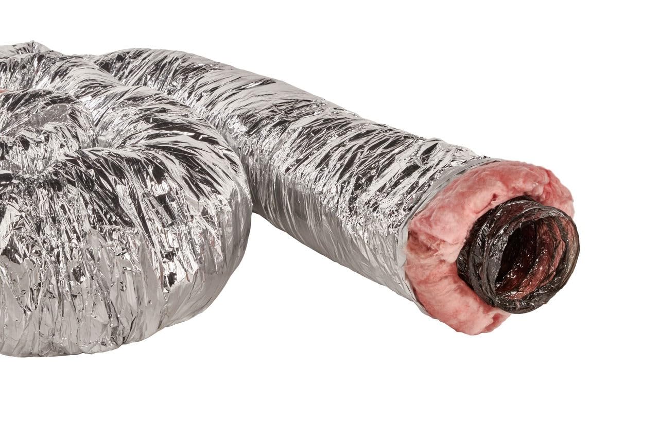 GAF Master Flow 6" X 25" Insulated Flexible Duct with R8 Insulation and Thermal Efficiency