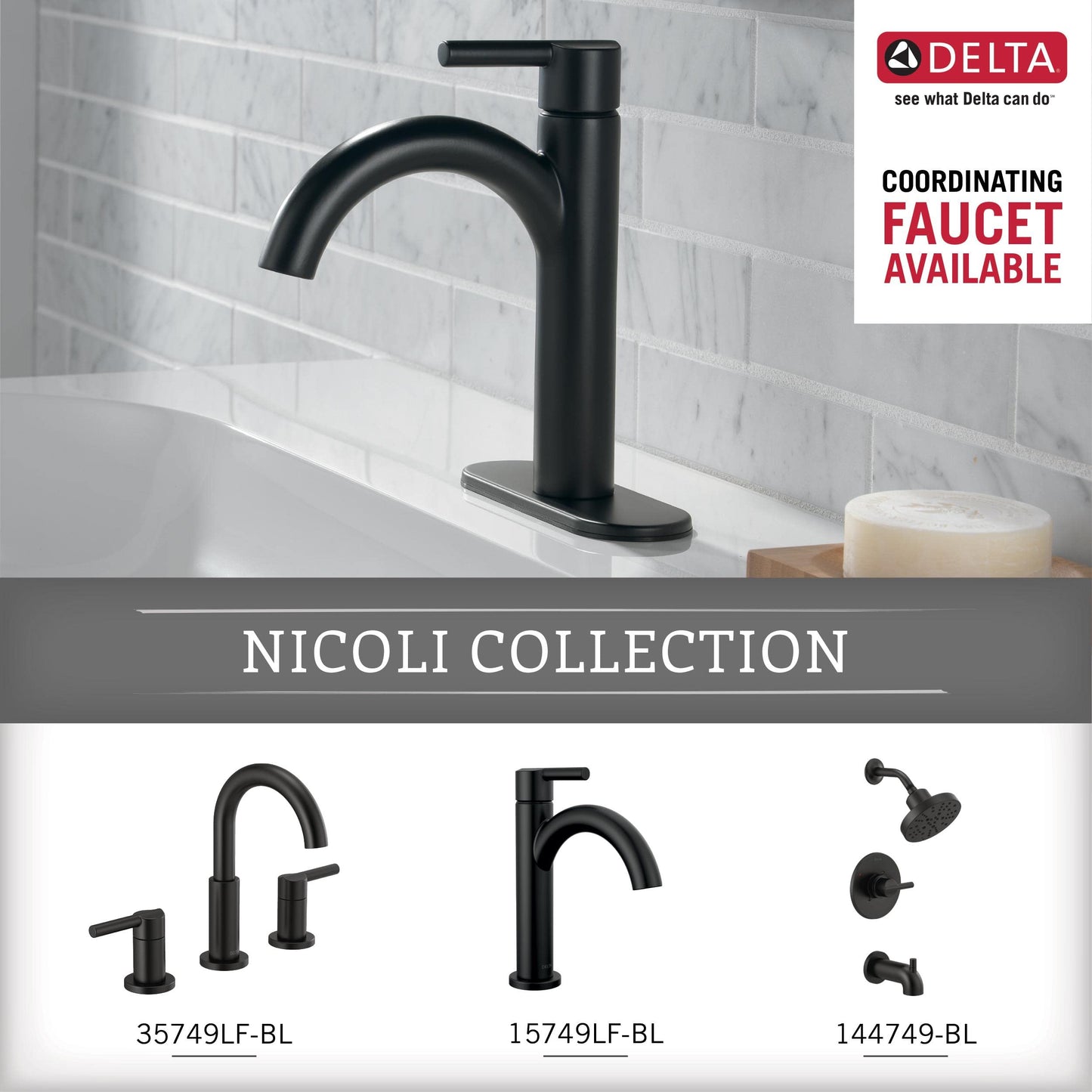 Delta Double Towel Hook for Bathroom or Kitchen| Matte Black | Nicoli Accessories