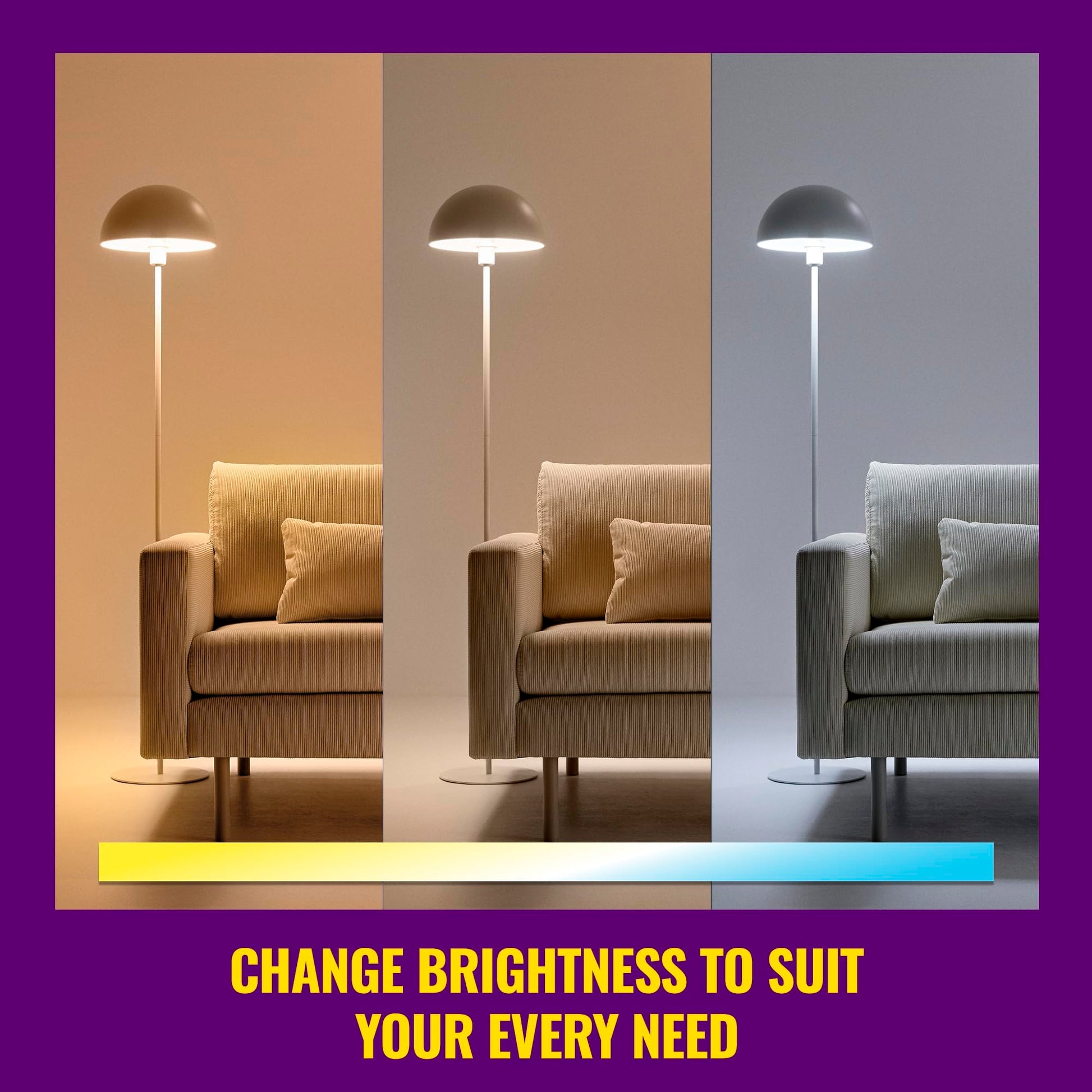 WiZ Connected 60W G25 Tunable White Filament Smart Light Bulbs - E26 LED Bulb - Control with Voice or App + Activate with Motion - Matter Compatible - 1 Pack