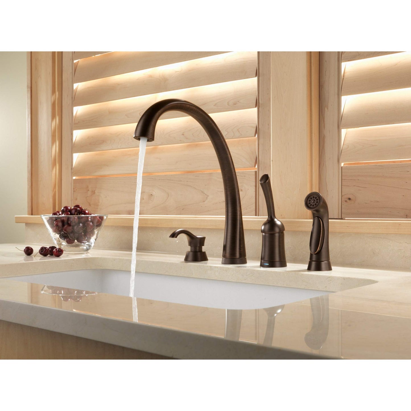 Delta Faucet Pilar Kitchen Soap Dispenser for Kitchen Sinks, Venetian Bronze RP50781RB