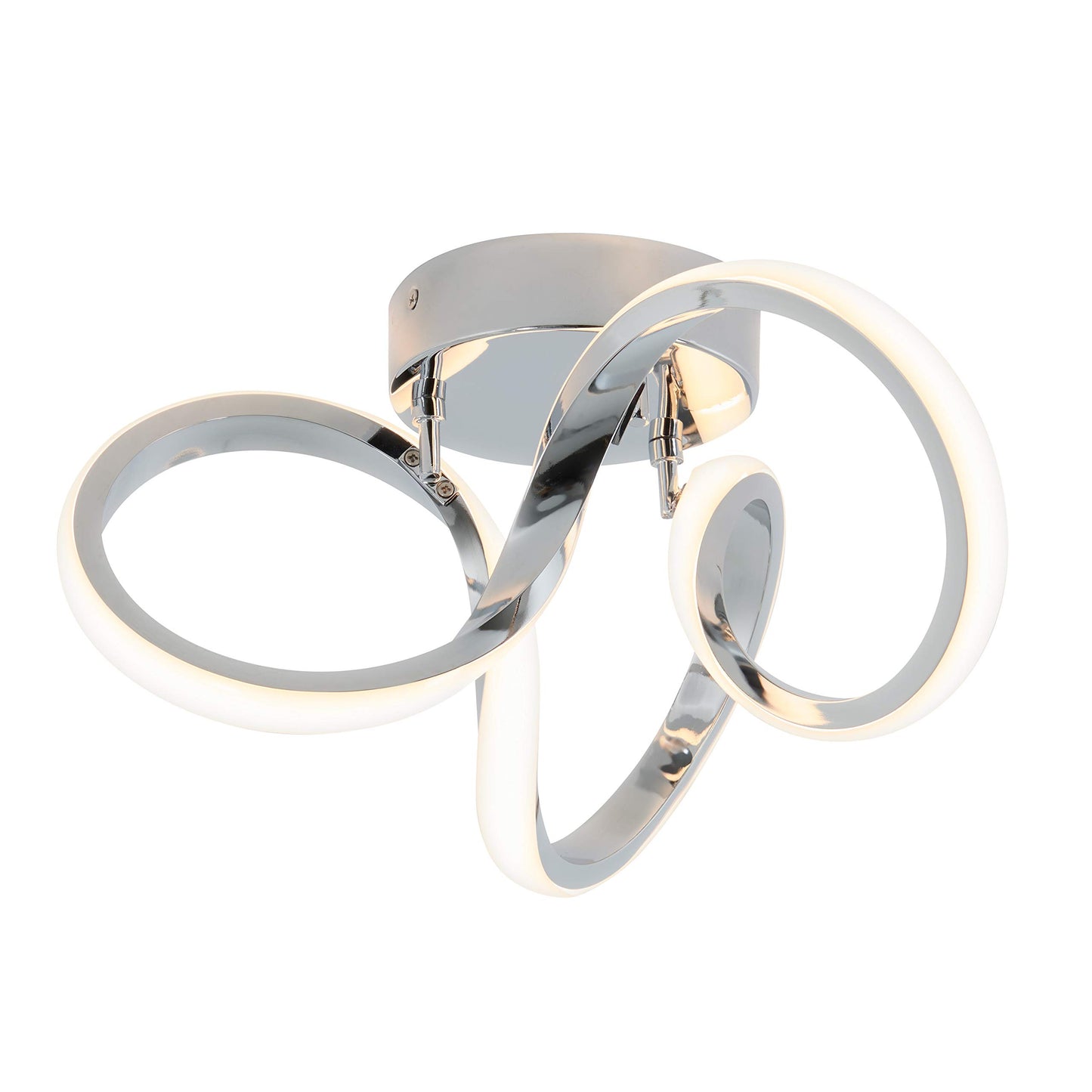MOUNTING HARDWARE ONLY Artika Swirl Flush Mount Light Fixture, Chrome