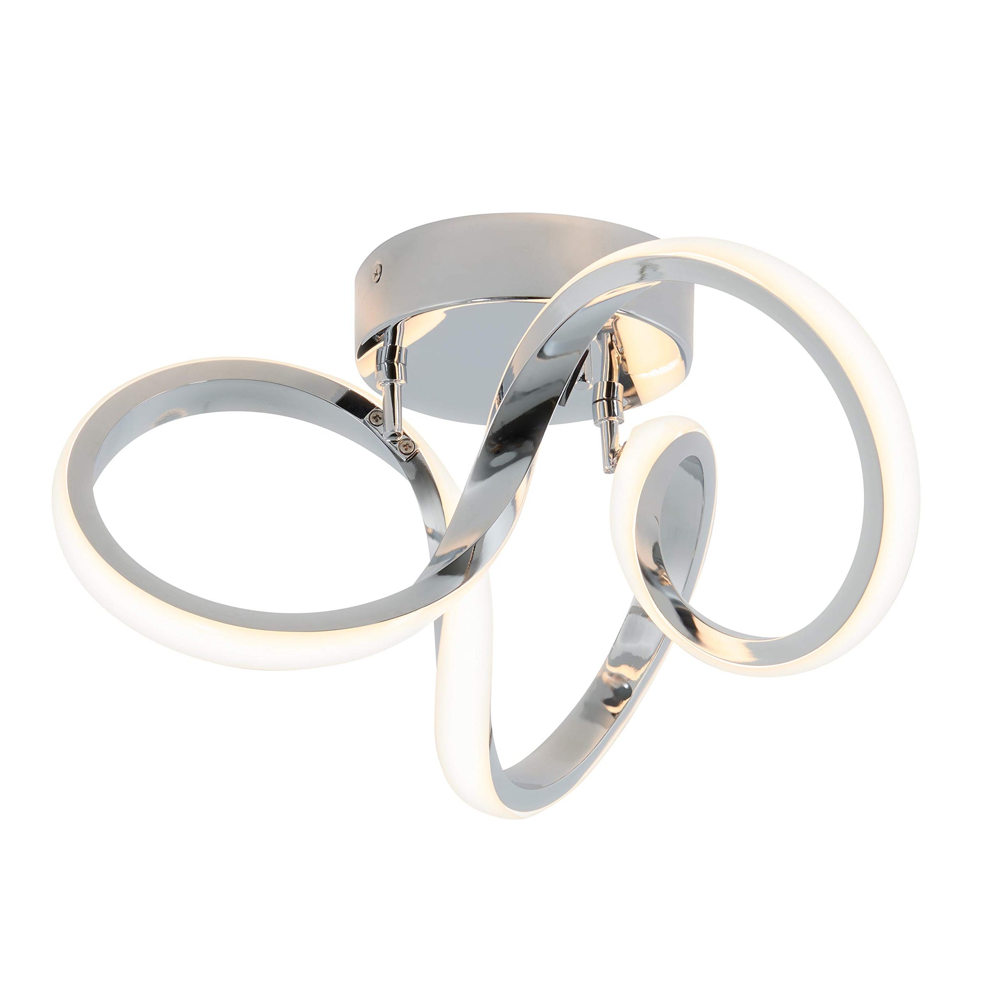 MOUNTING HARDWARE ONLY Artika Swirl Flush Mount Light Fixture, Chrome