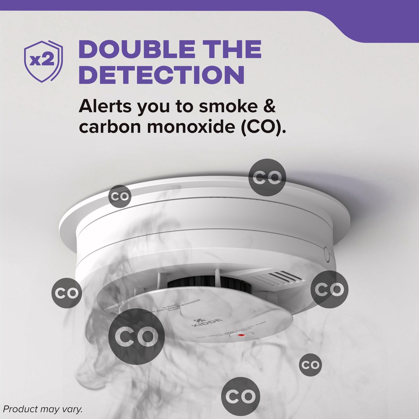 Kidde Smoke and Carbon Monoxide Detector, Hardwired with AA Battery Backup, LED Status Lights, Interconnected, 85 dB Alarm, 5 inches, 30CUAR, 3 Pack