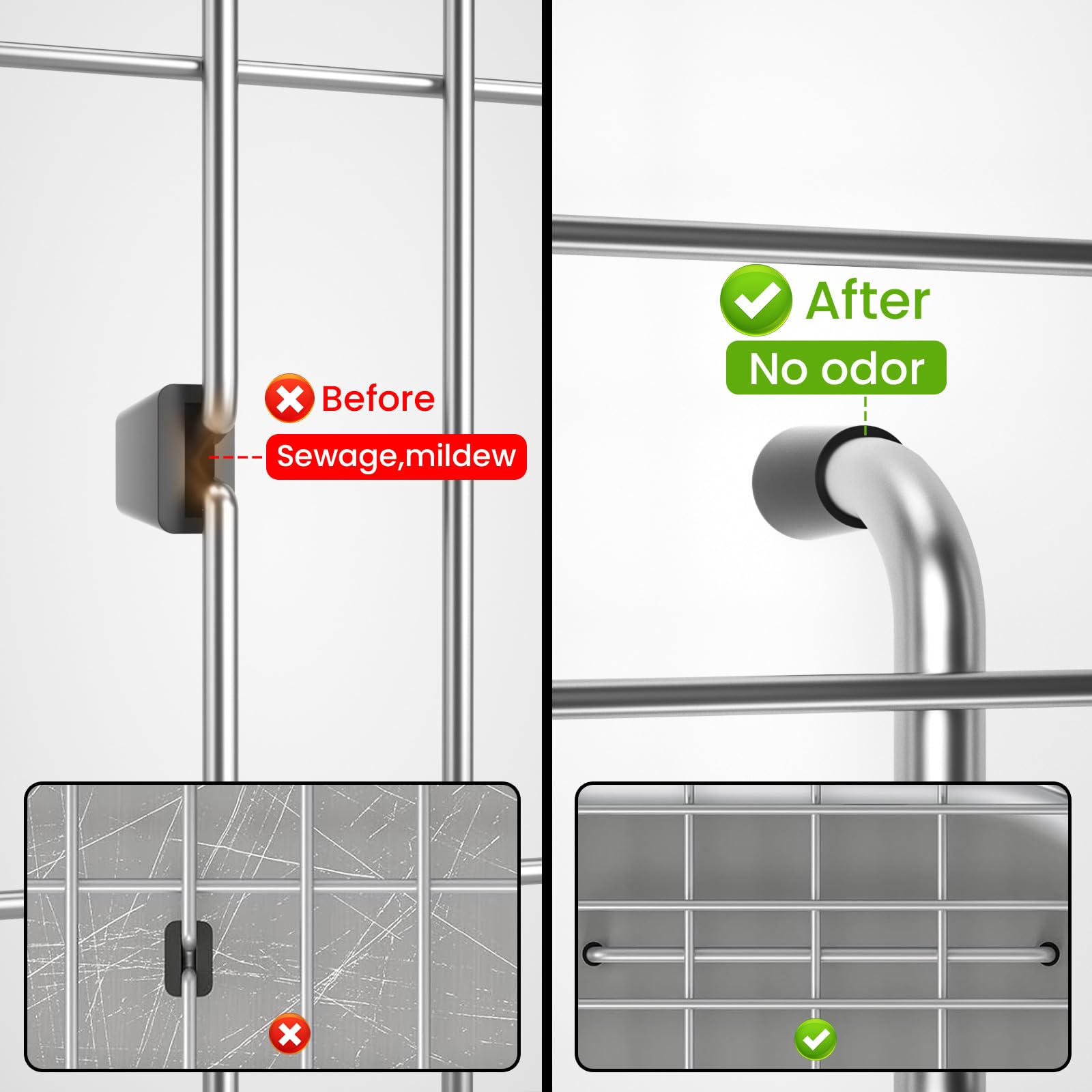 Sink Bottom Grid 27-1/2" x 14-1/4", Centered Drain with Corner Radius 3-1/2", stainless steel sink grid for sink protectors for kitchen sink