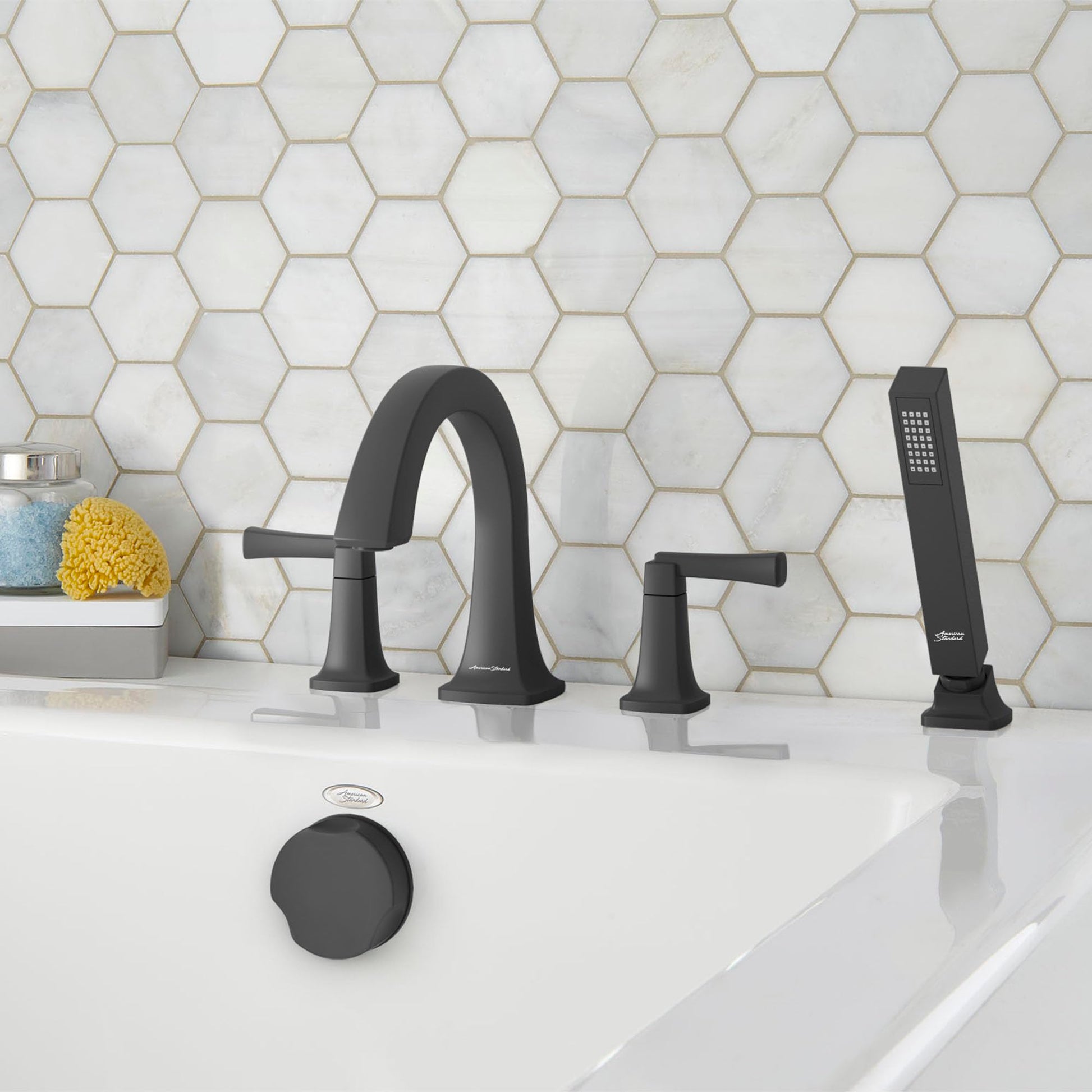 American Standard T353901.295 Townsend Roman Tub Faucet with Personal Shower for Flash Rough-in Valves, Brushed Nickel