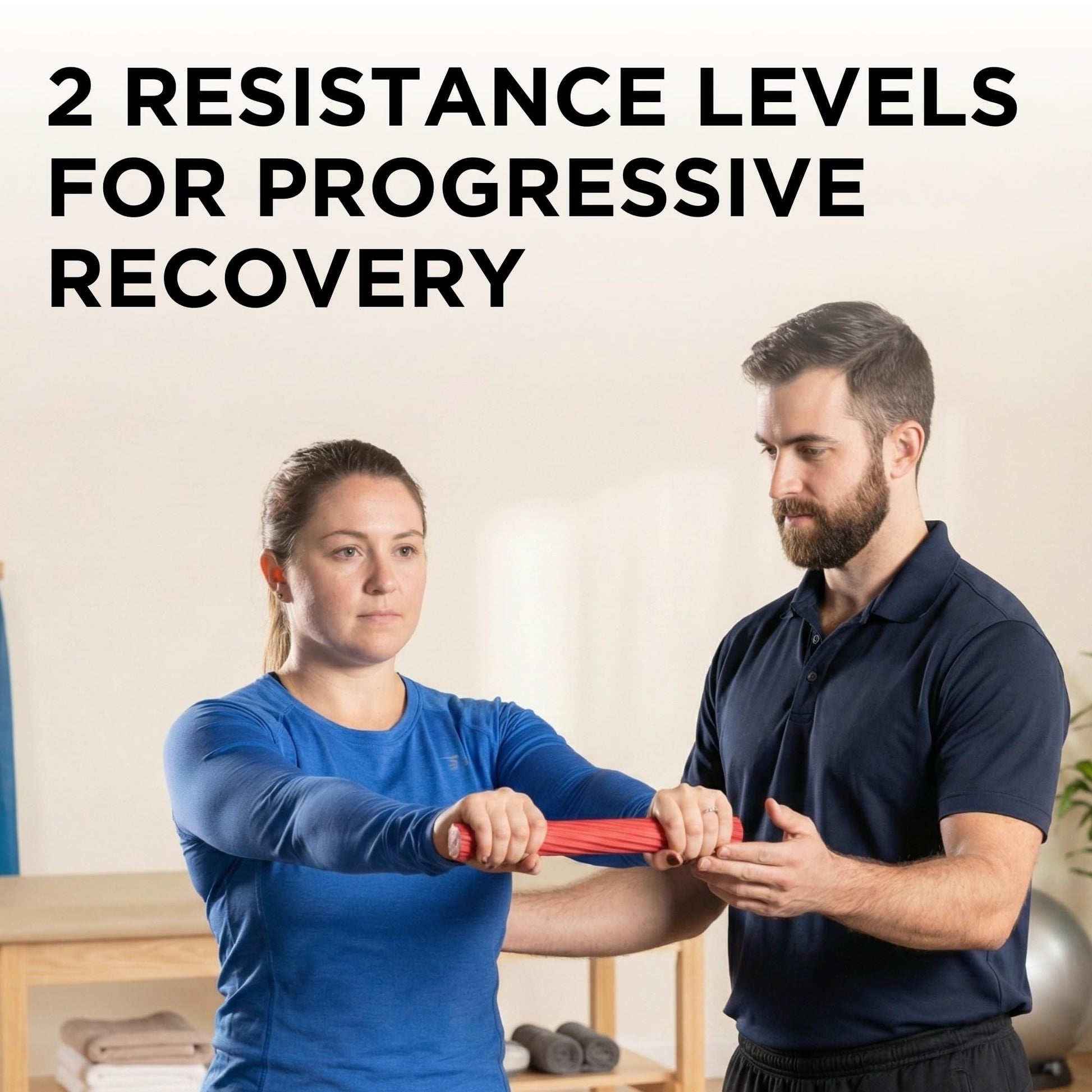 THERABAND FlexBar, 2 Pack, Red, Green, Therapy Twist Bar, Hand & Wrist Strength, Tennis & Golfer's Elbow, Tendonitis, Rehab Tool for Resistance Exercise, Grip Training, Relief & Recovery