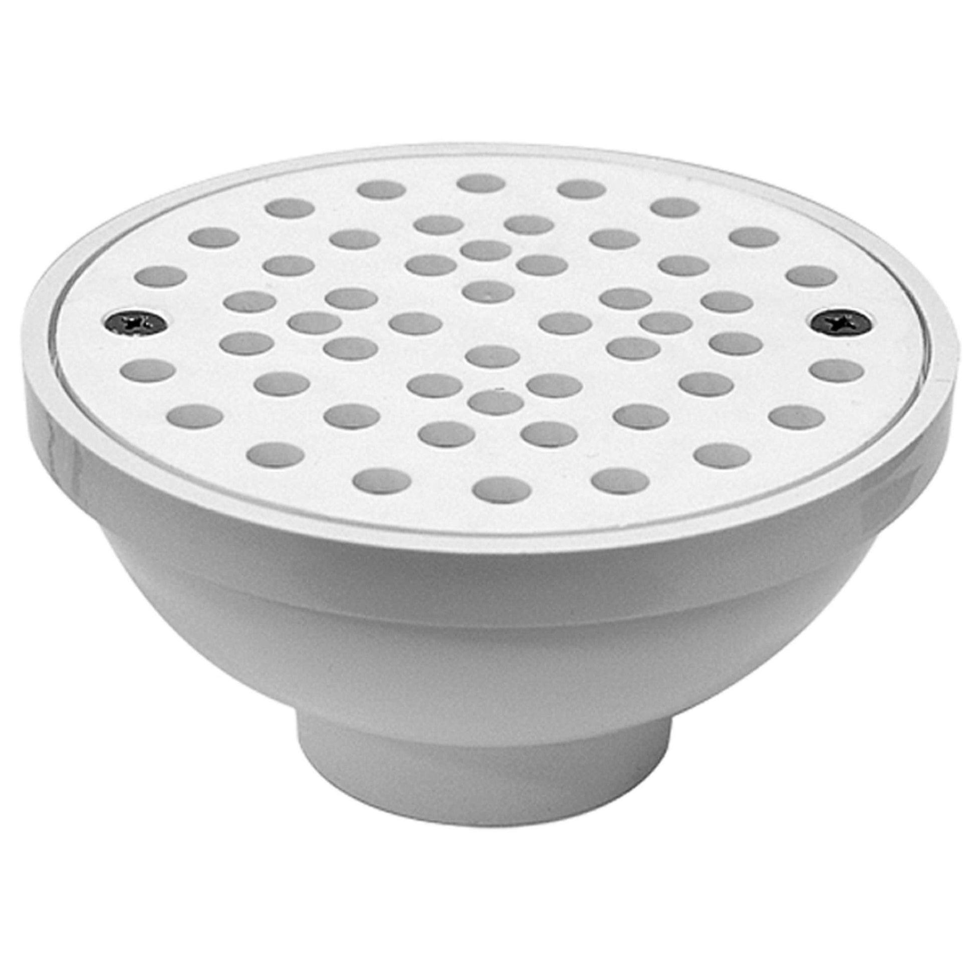 Oatey 43596 PVC Area Floor Drain, 2"/3", White