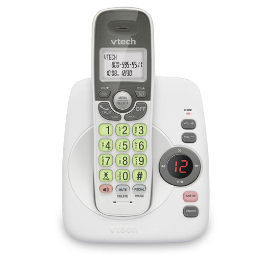 VTech VG134 DECT 6.0 Cordless Phone with Digital Answering System, Full-Duplex Speakerphone, Backlit Keypad & Display, Caller ID/Call Waiting.